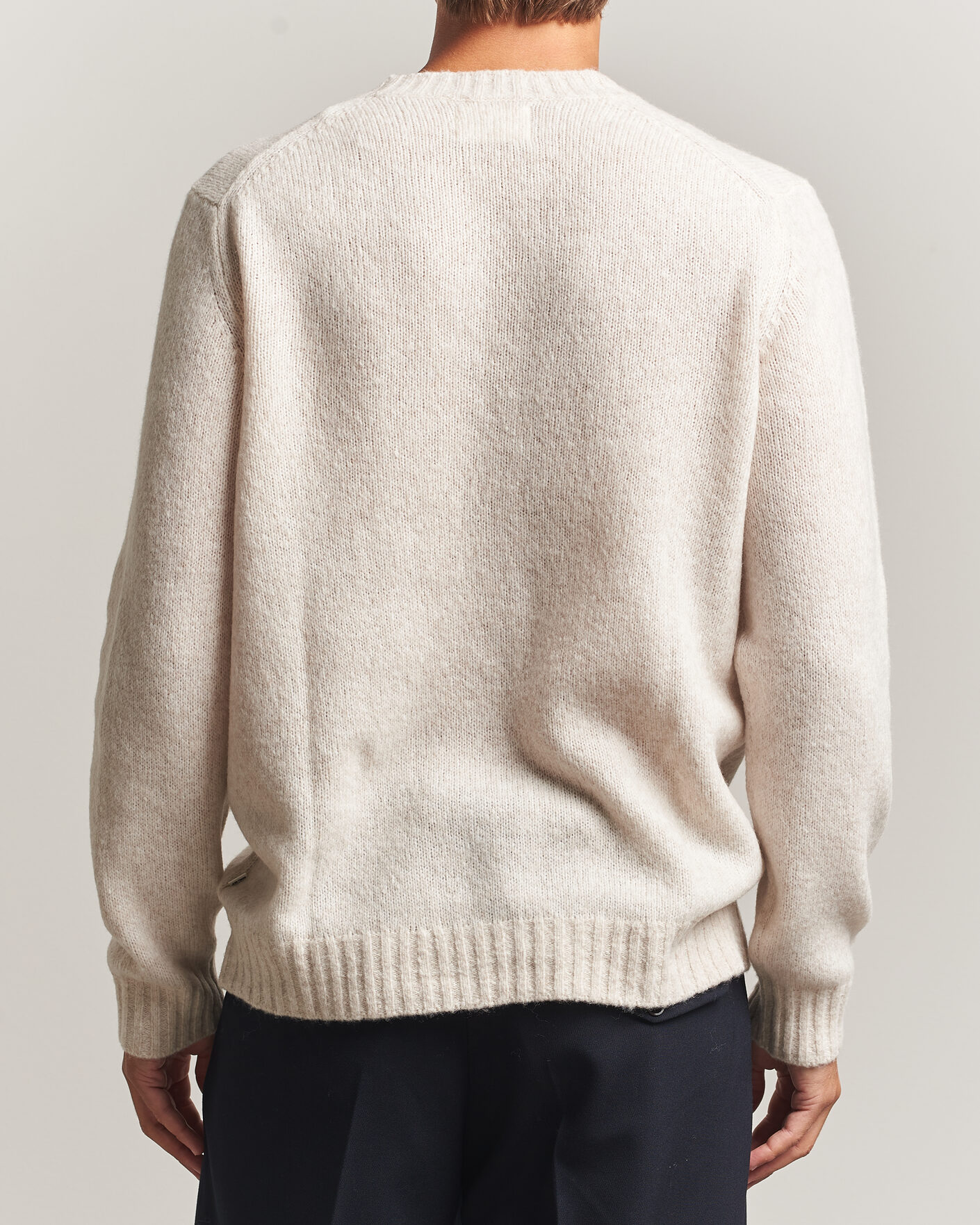 Mies | Puserot | NN07 | Lee Wool Knitted Sweater Ivory