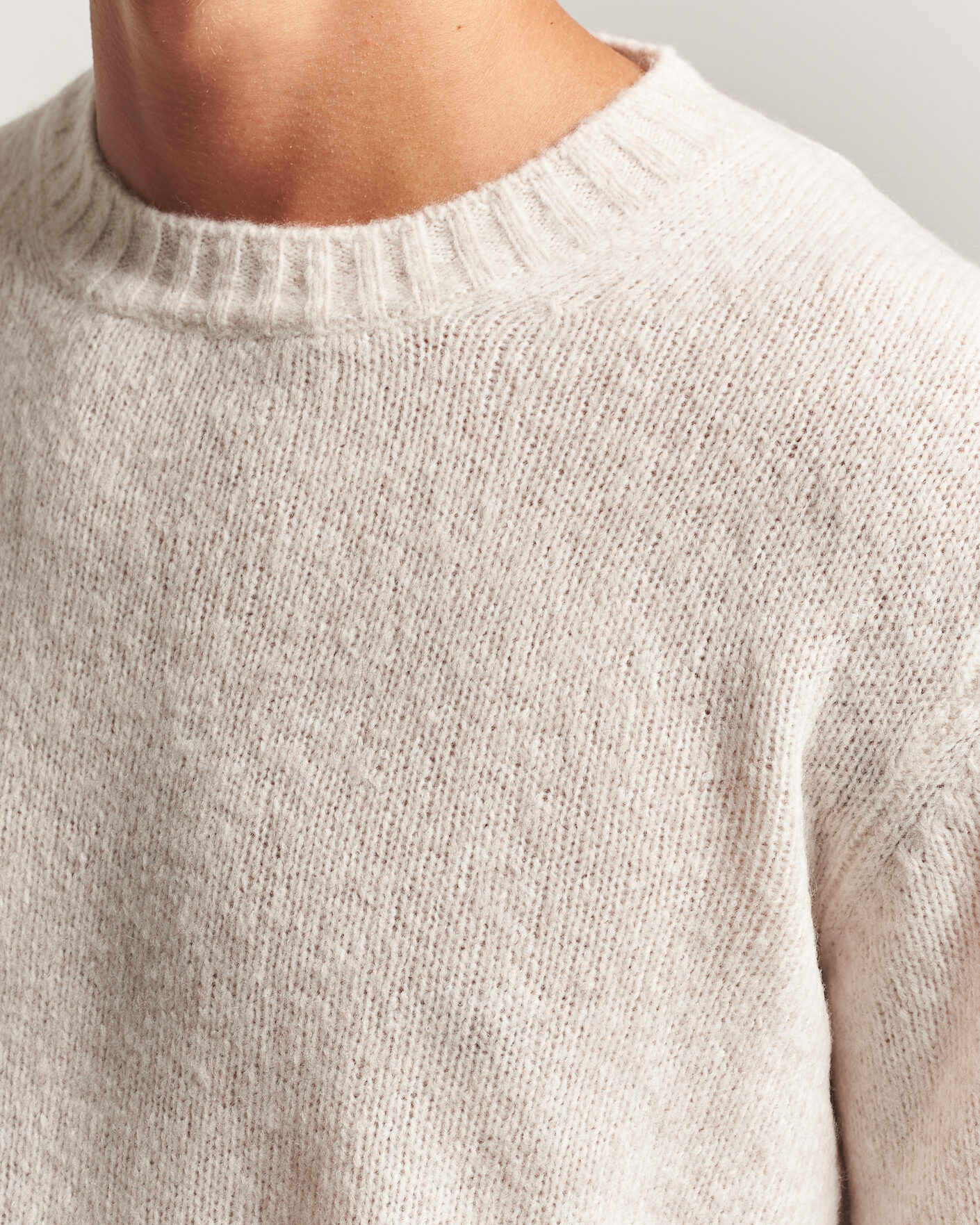 Mies | Puserot | NN07 | Lee Wool Knitted Sweater Ivory