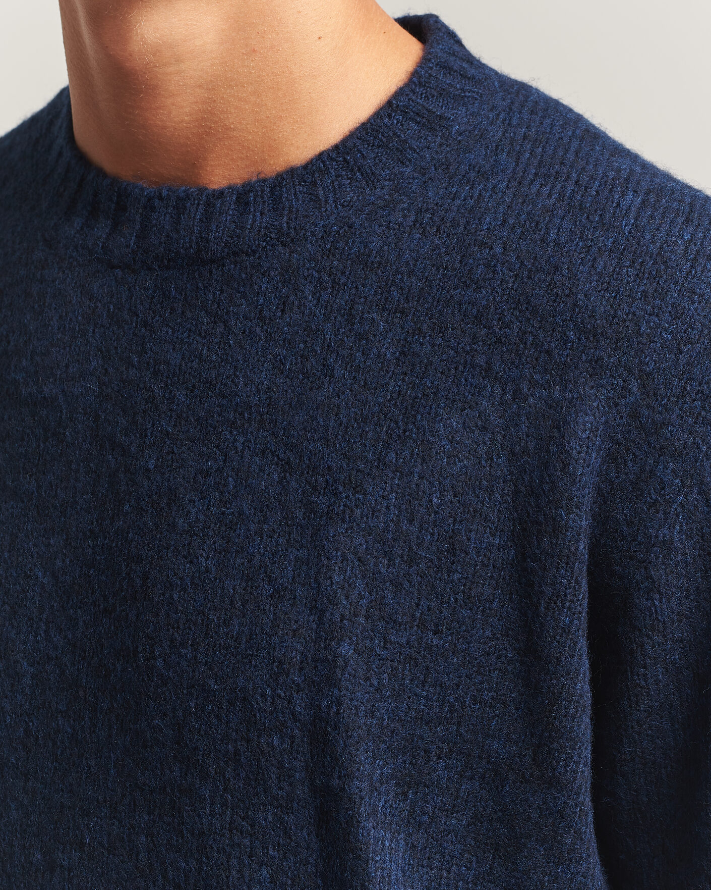 Mies | Puserot | NN07 | Lee Wool Knitted Sweater Navy Blue