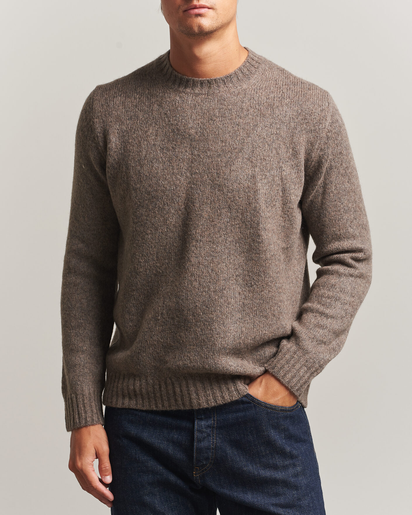 Mies | Puserot | NN07 | Lee Wool Knitted Sweater Tarmac