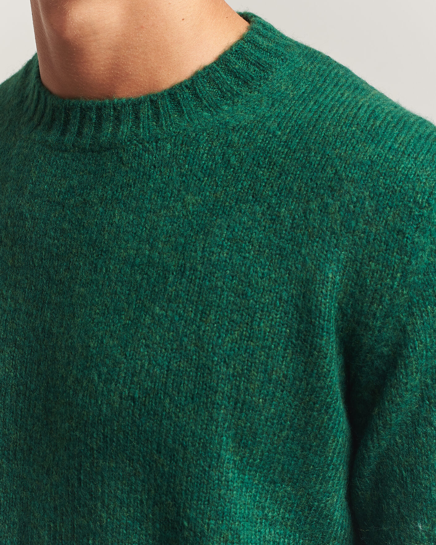 Mies | Puserot | NN07 | Lee Wool Knitted Sweater Eden Green
