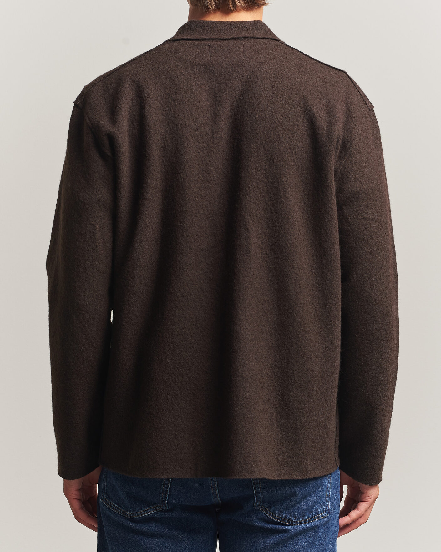 Mies | Puserot | NN07 | Jonas Boiled Wool Cardigan Deep Truffle
