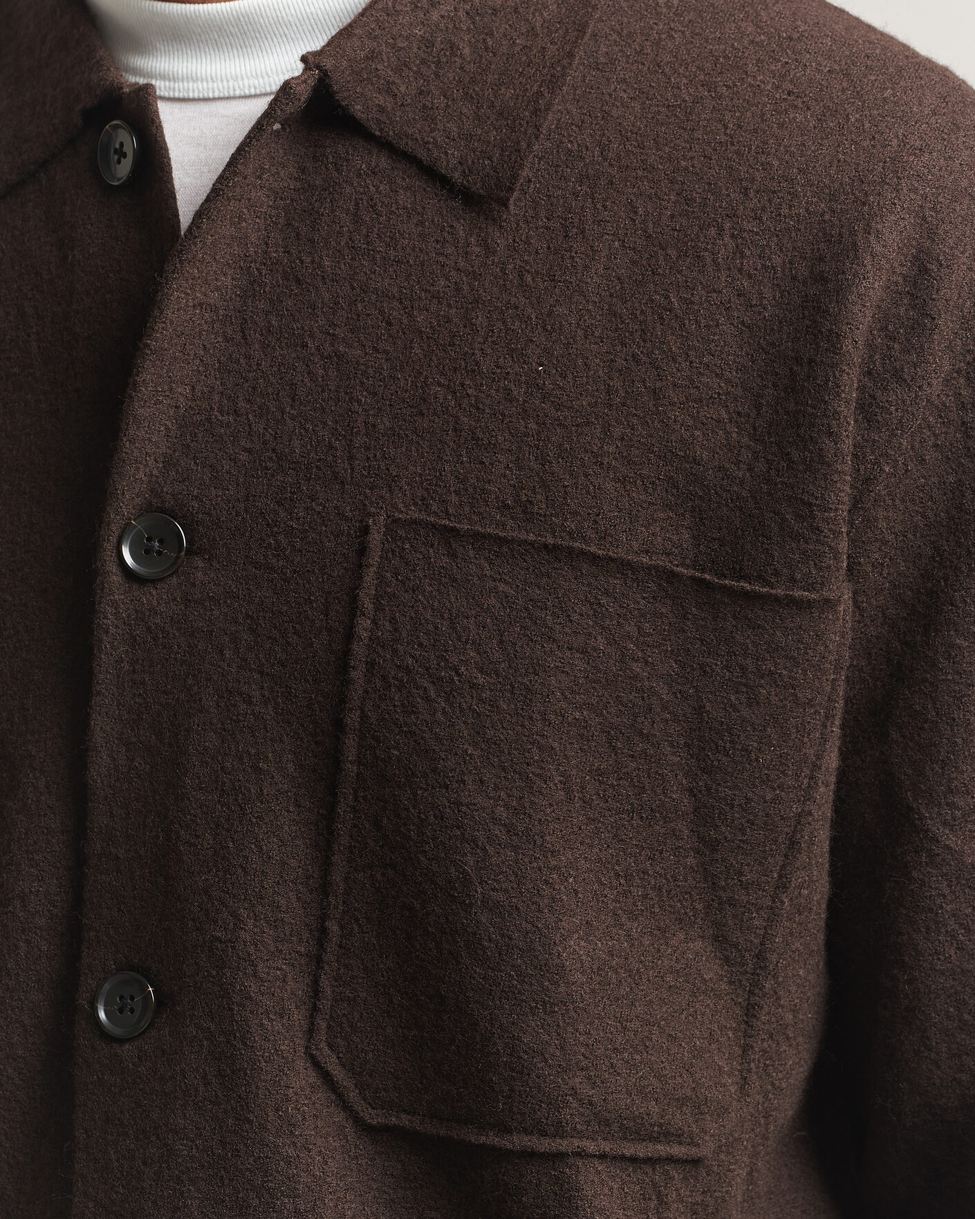 Mies | Puserot | NN07 | Jonas Boiled Wool Cardigan Deep Truffle