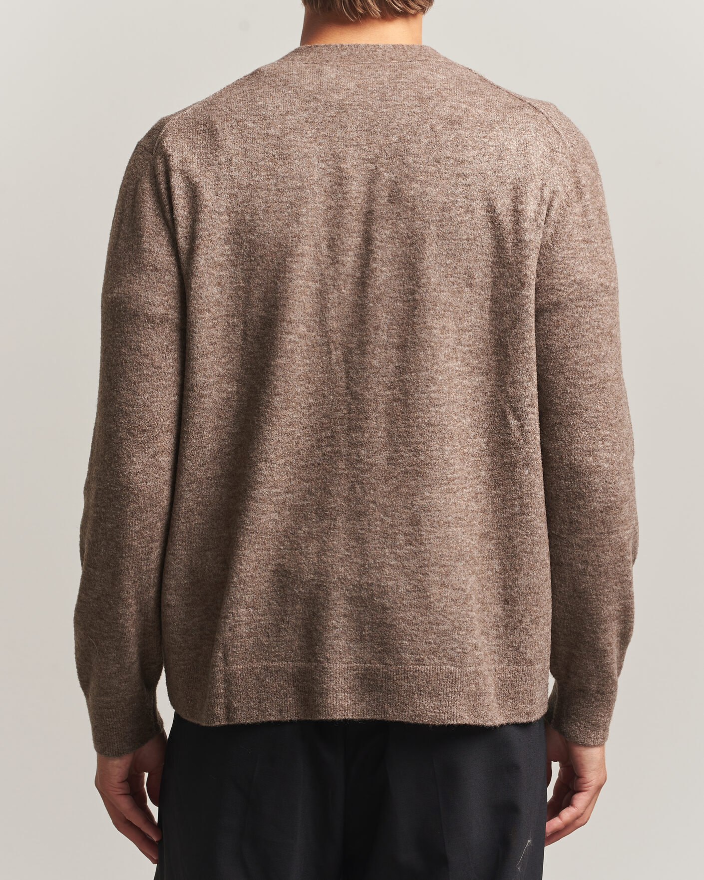 Mies | Puserot | NN07 | Gavin Brushed Wool Knitted Cardigan Desert Clay