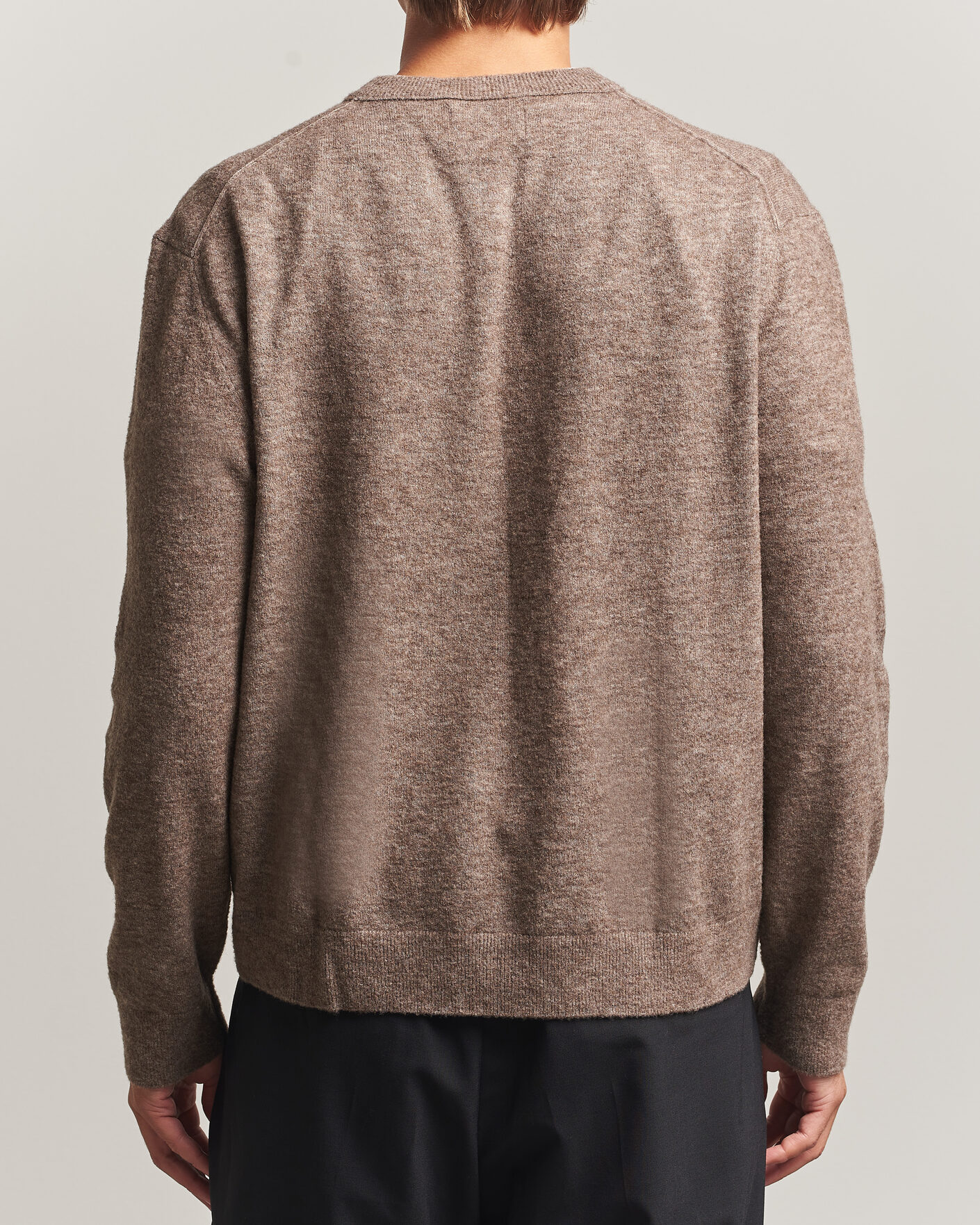 Mies | Puserot | NN07 | Gavin Brushed Wool Knitted Sweater Desert Clay