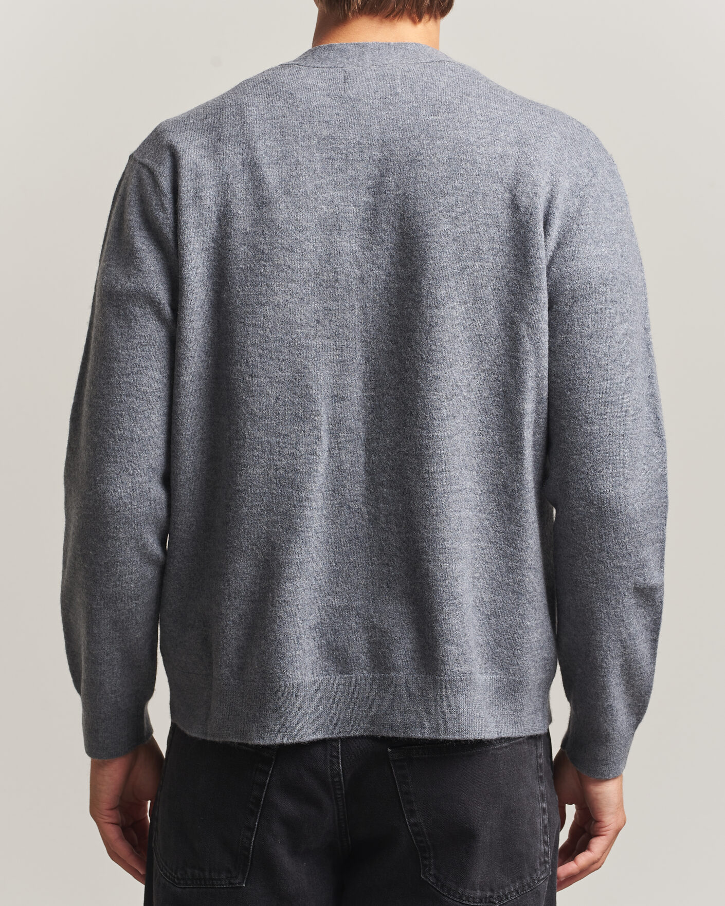 Mies | Puserot | NN07 | Jasper Wool Knitted Cardigan Grey Melange