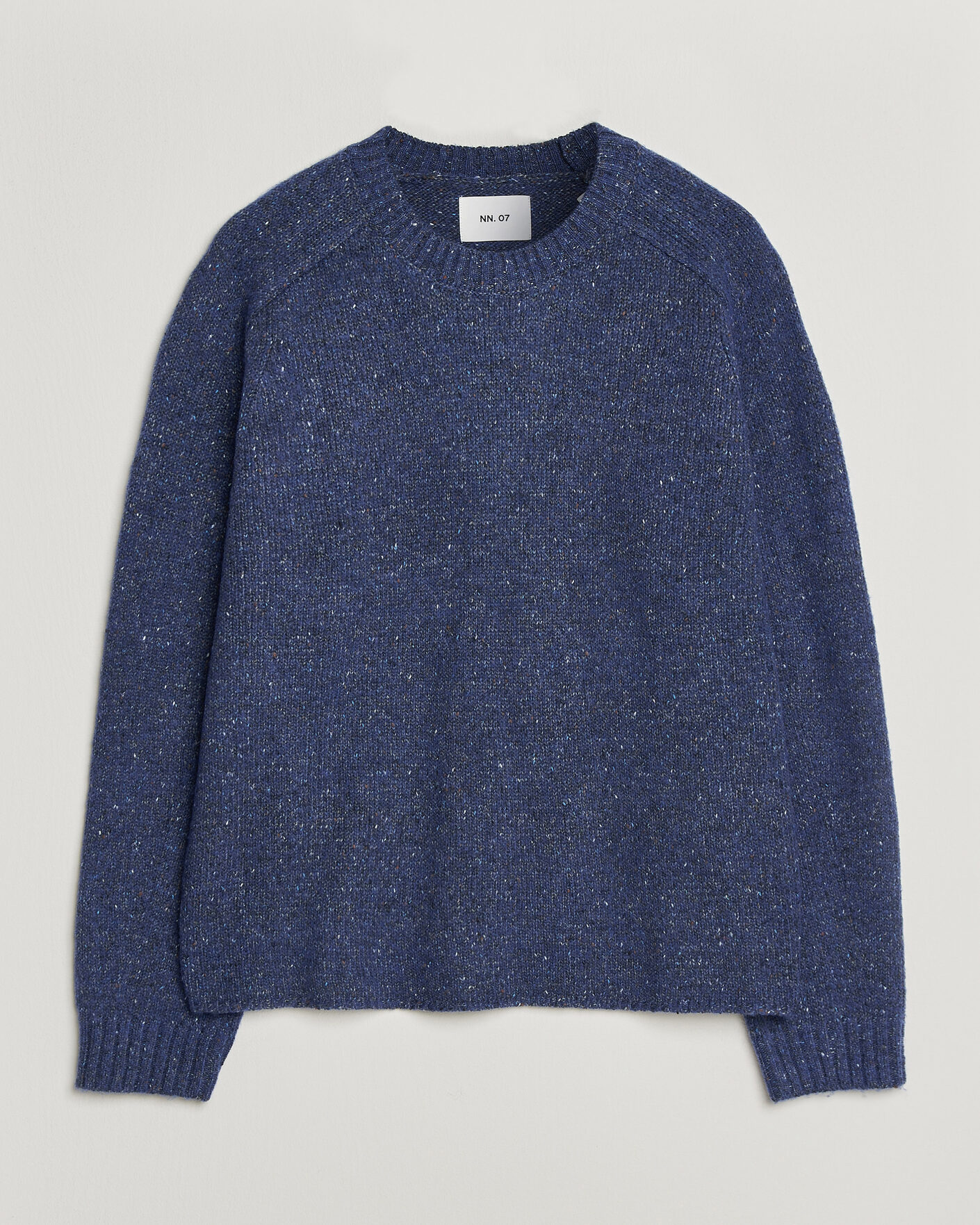 Mies | Puserot | NN07 | Jim Neps Wool Knitted Sweater Blue Ignition