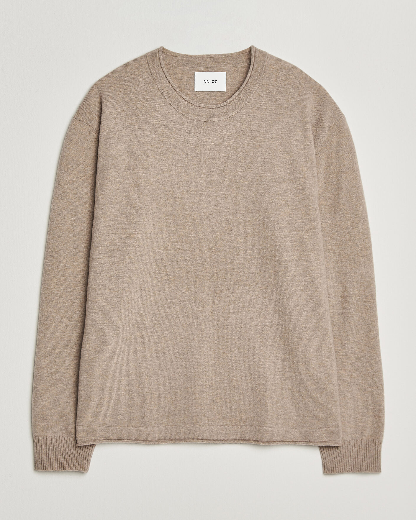 Mies | Puserot | NN07 | Sammy Wool Knitted Sweater Clay Melange