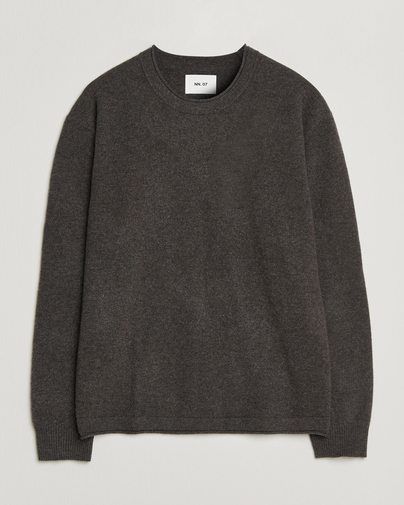 Mies | Puserot | NN07 | Sammy Wool Knitted Sweater Earth Melange
