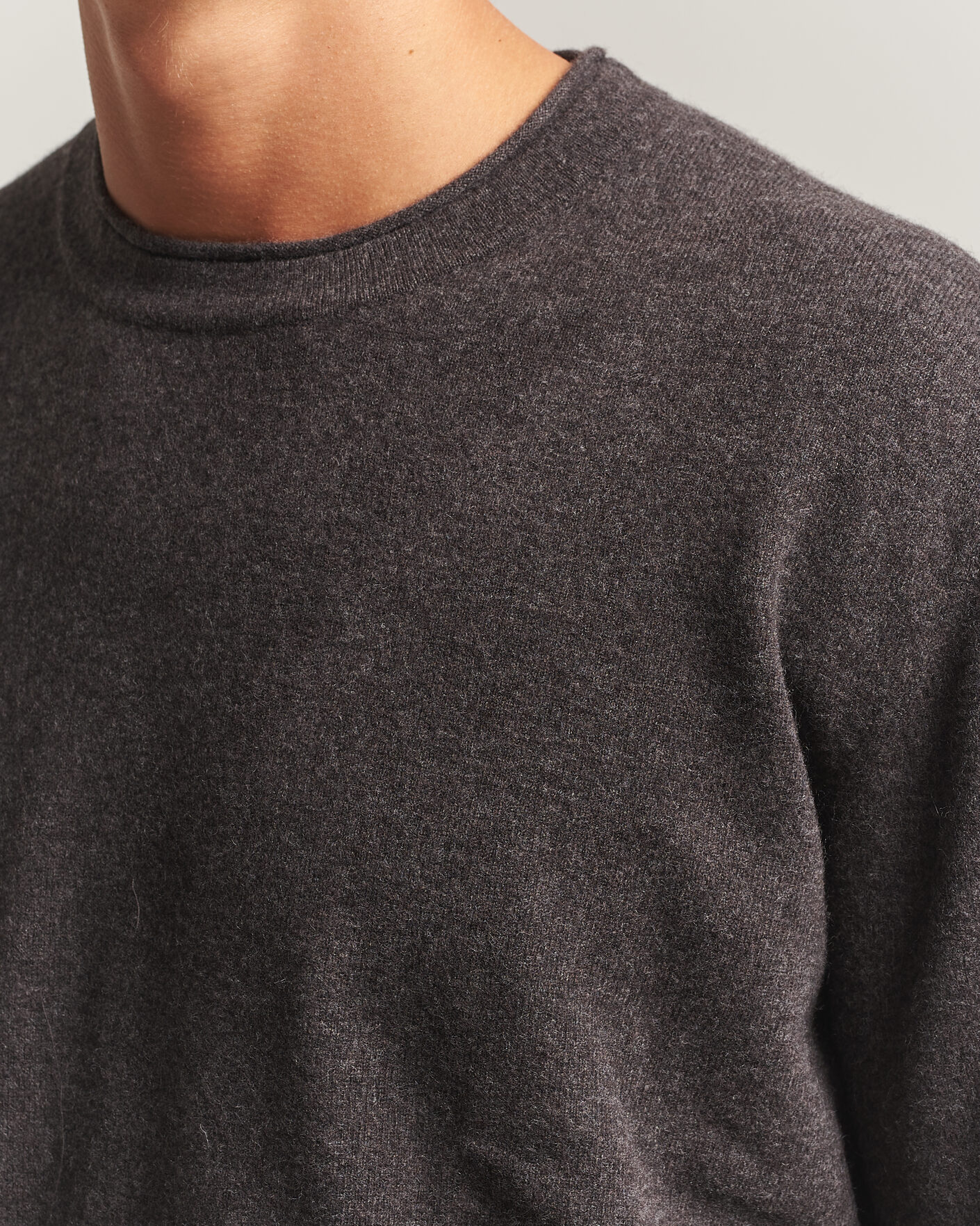 Mies | Puserot | NN07 | Sammy Wool Knitted Sweater Earth Melange