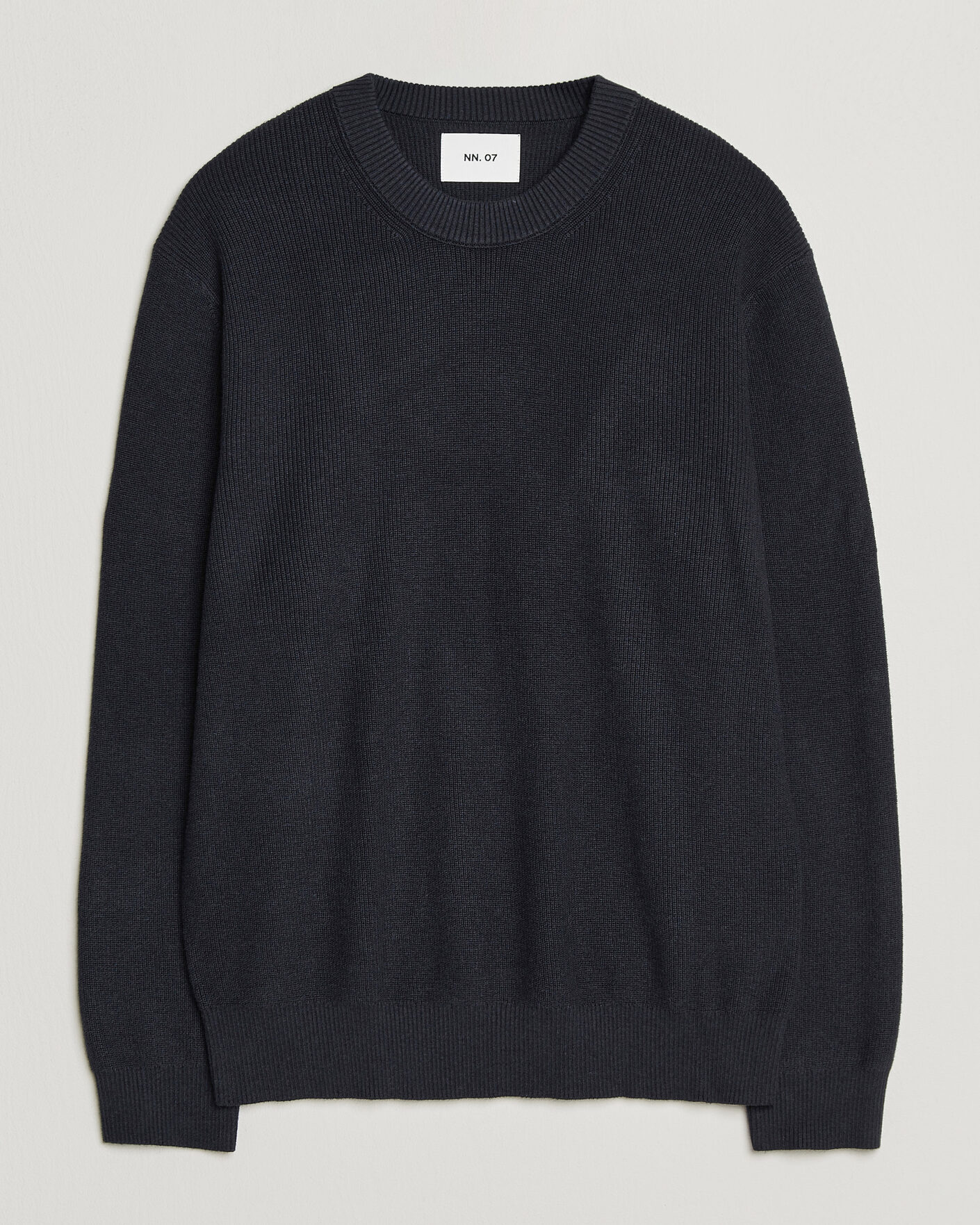 Mies | Puserot | NN07 | Hope Cotton/Cashmere Rib Knitted Sweater Navy