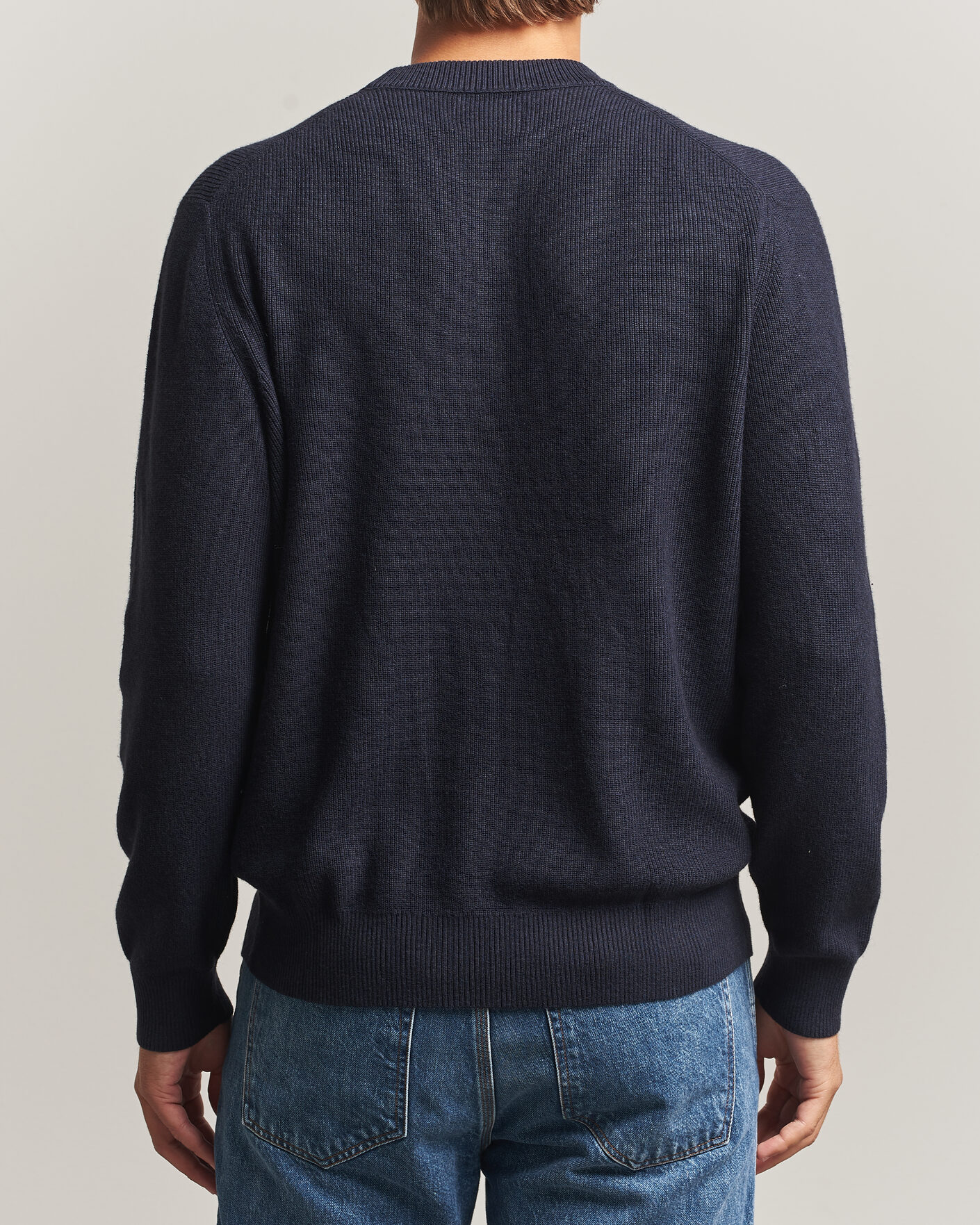 Mies | Puserot | NN07 | Hope Cotton/Cashmere Rib Knitted Sweater Navy