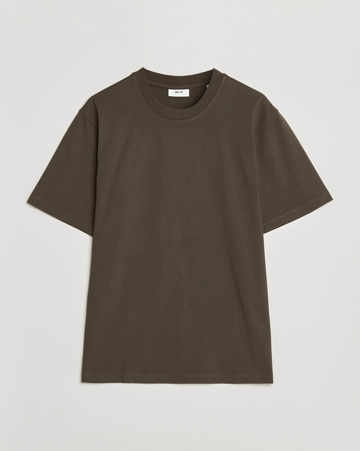 Mies | T-paidat | NN07 | Adam Crew Neck T-Shirt Earthwood