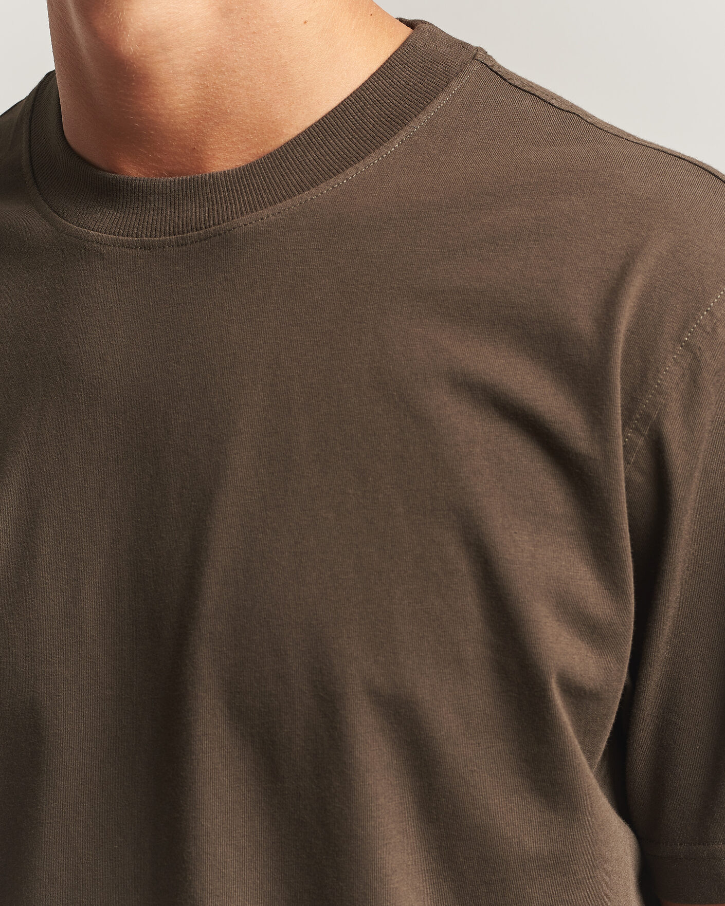 Mies | T-paidat | NN07 | Adam Crew Neck T-Shirt Earthwood
