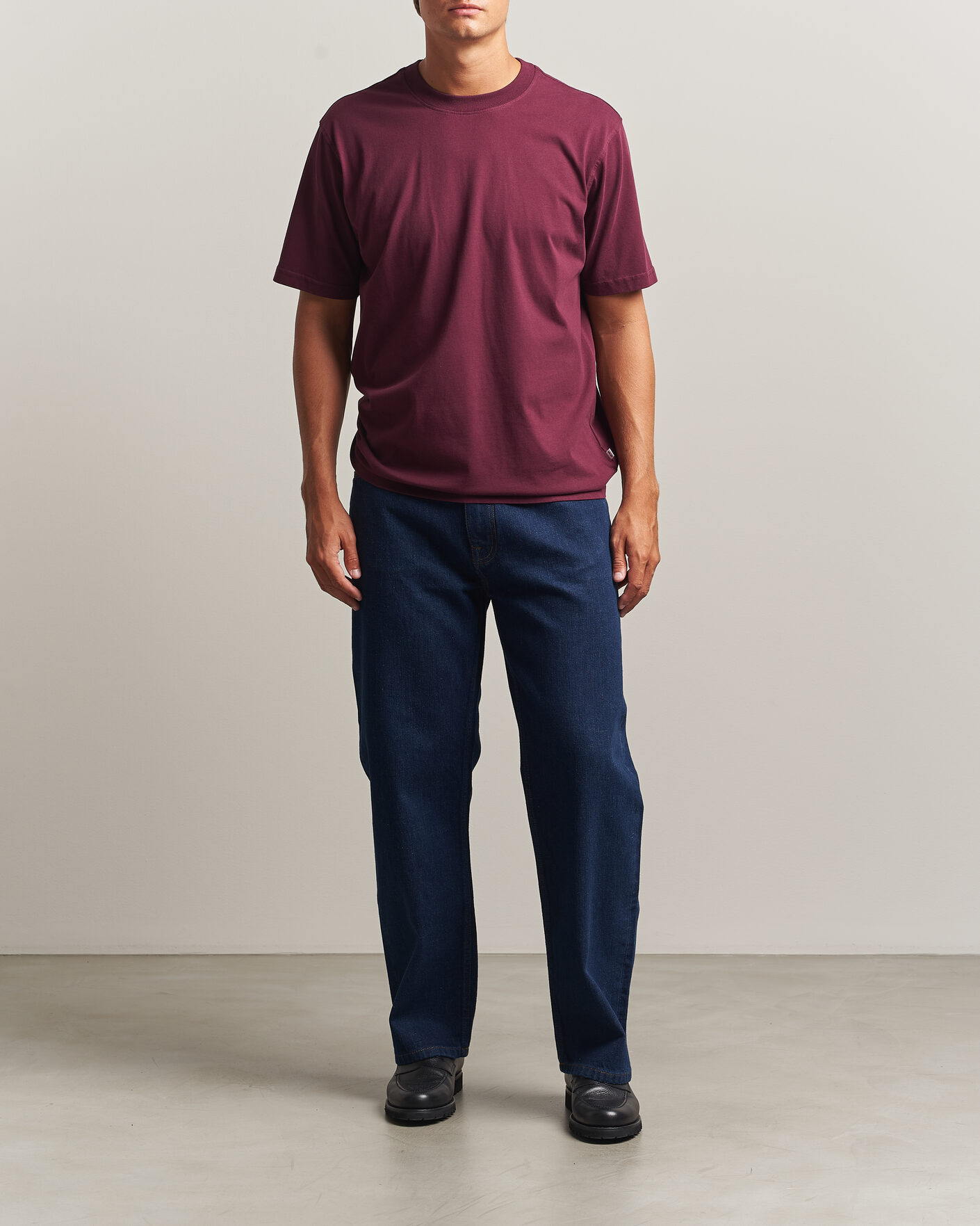 Mies | T-paidat | NN07 | Adam Crew Neck T-Shirt Winetasting