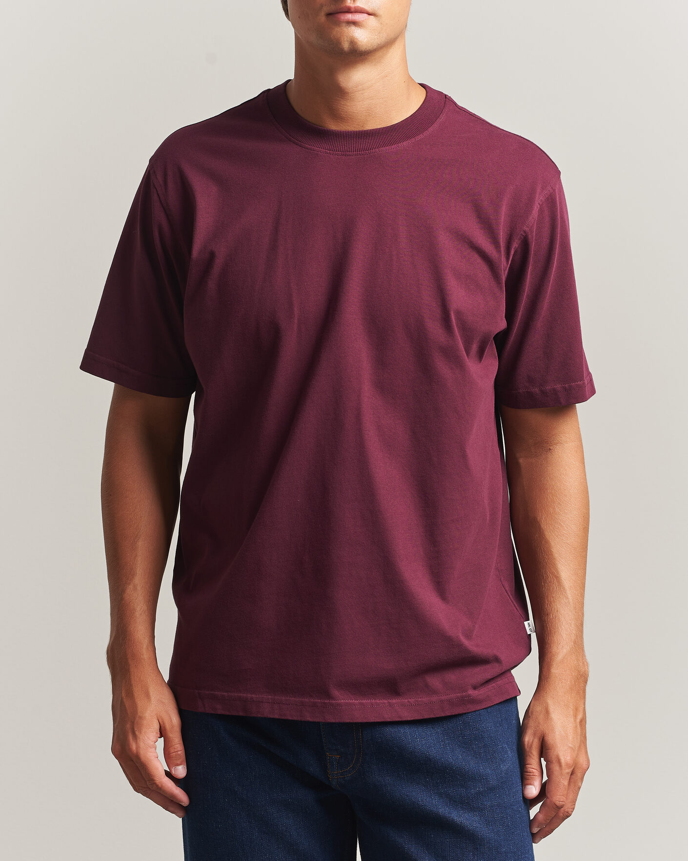 Mies | T-paidat | NN07 | Adam Crew Neck T-Shirt Winetasting