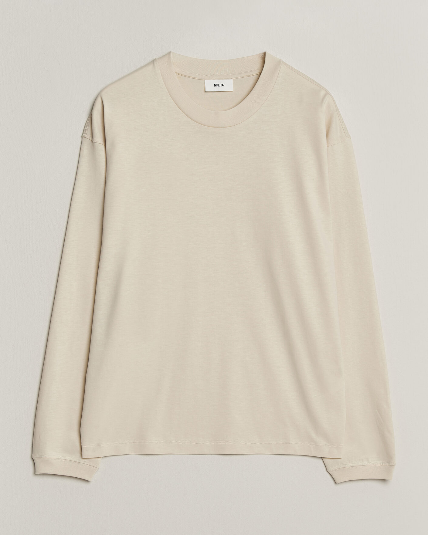 Mies | T-paidat | NN07 | Lionel Suvin Cotton Long Sleeve T-Shirt Ivory