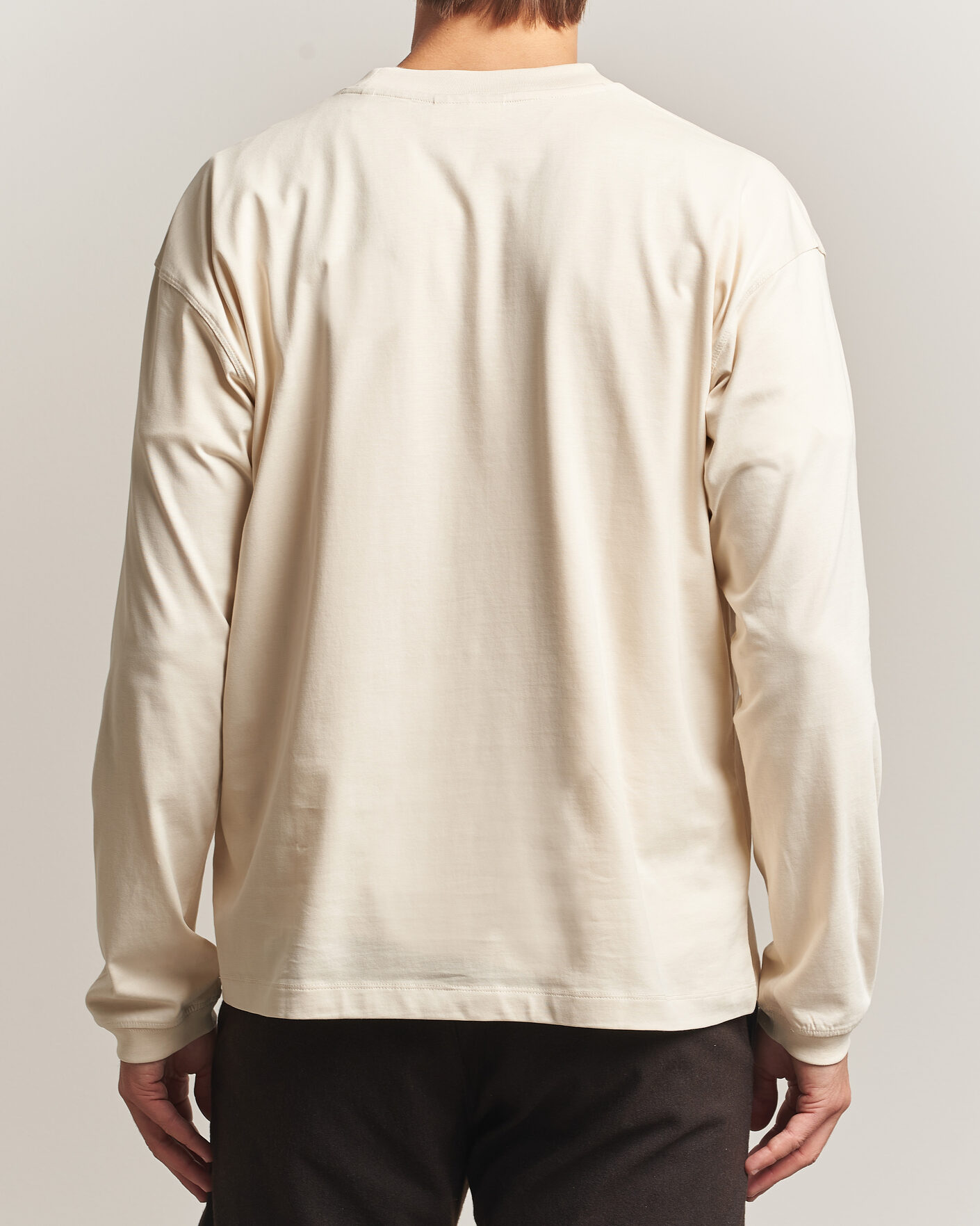 Mies | T-paidat | NN07 | Lionel Suvin Cotton Long Sleeve T-Shirt Ivory