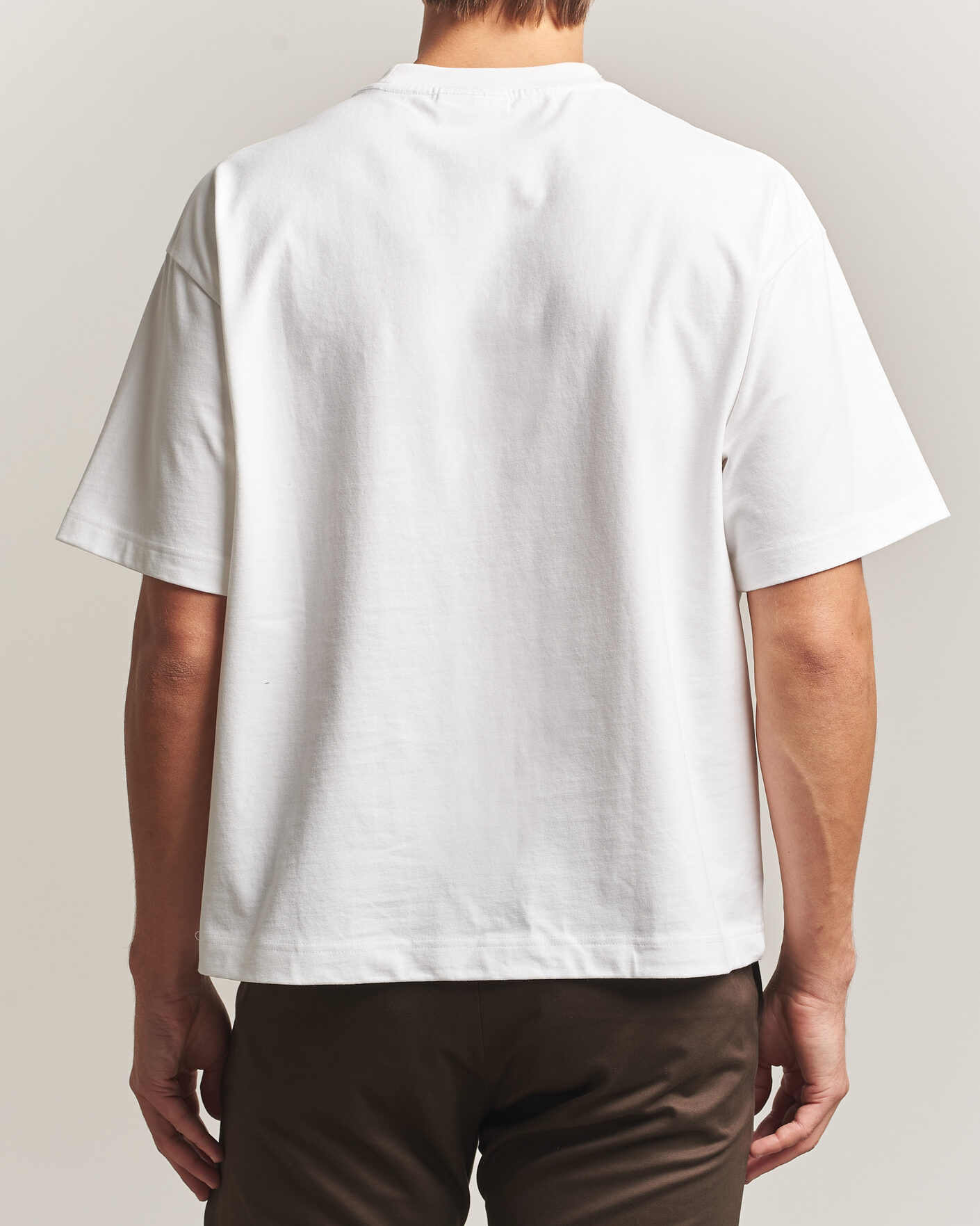 Mies | T-paidat | NN07 | David Heavy Crew Neck T-Shirt White