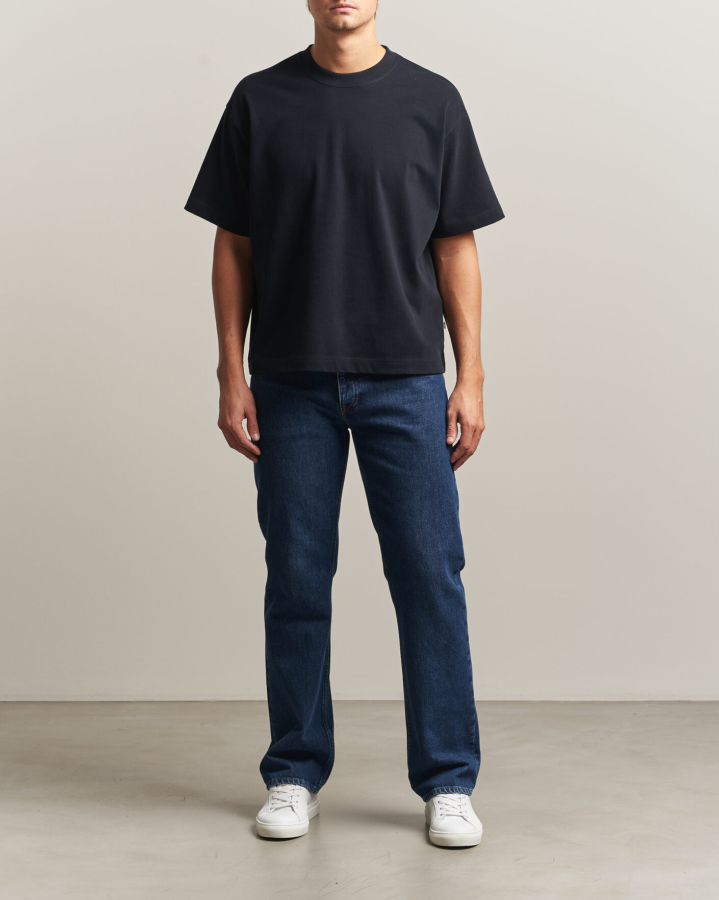 Mies | T-paidat | NN07 | David Heavy Crew Neck T-Shirt Black