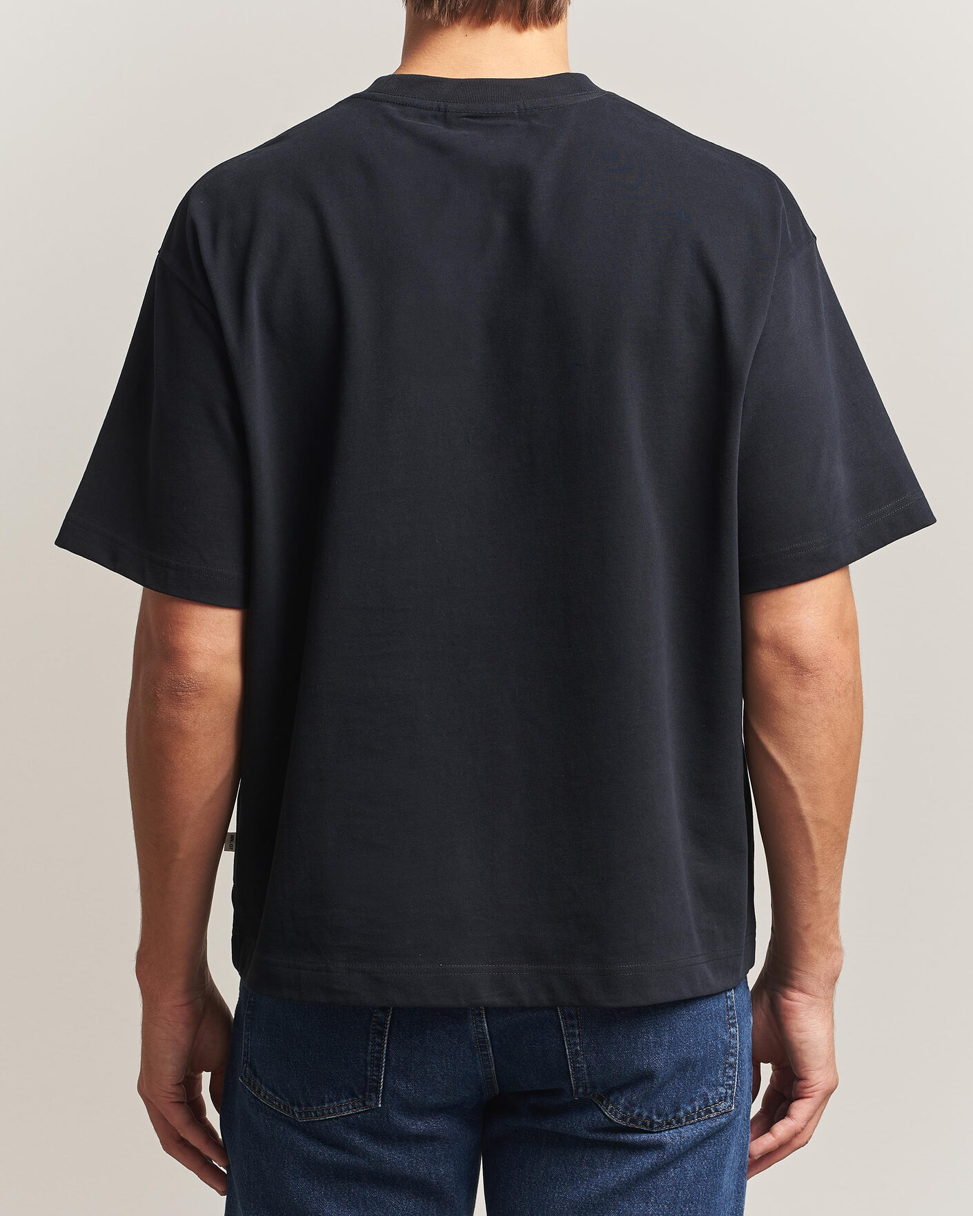 Mies | T-paidat | NN07 | David Heavy Crew Neck T-Shirt Black