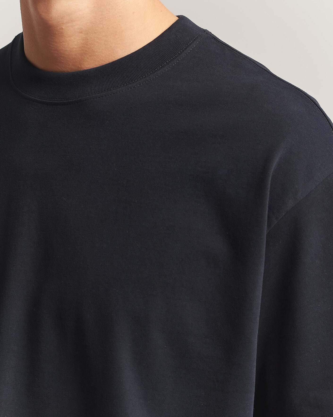 Mies | T-paidat | NN07 | David Heavy Crew Neck T-Shirt Black