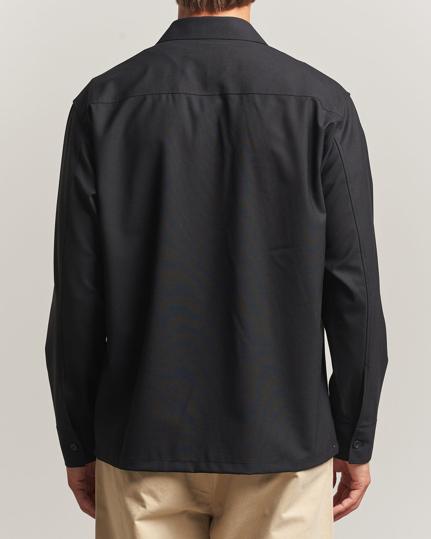 Mies | Kauluspaidat | NN07 | Freddy Wool Overshirt Black