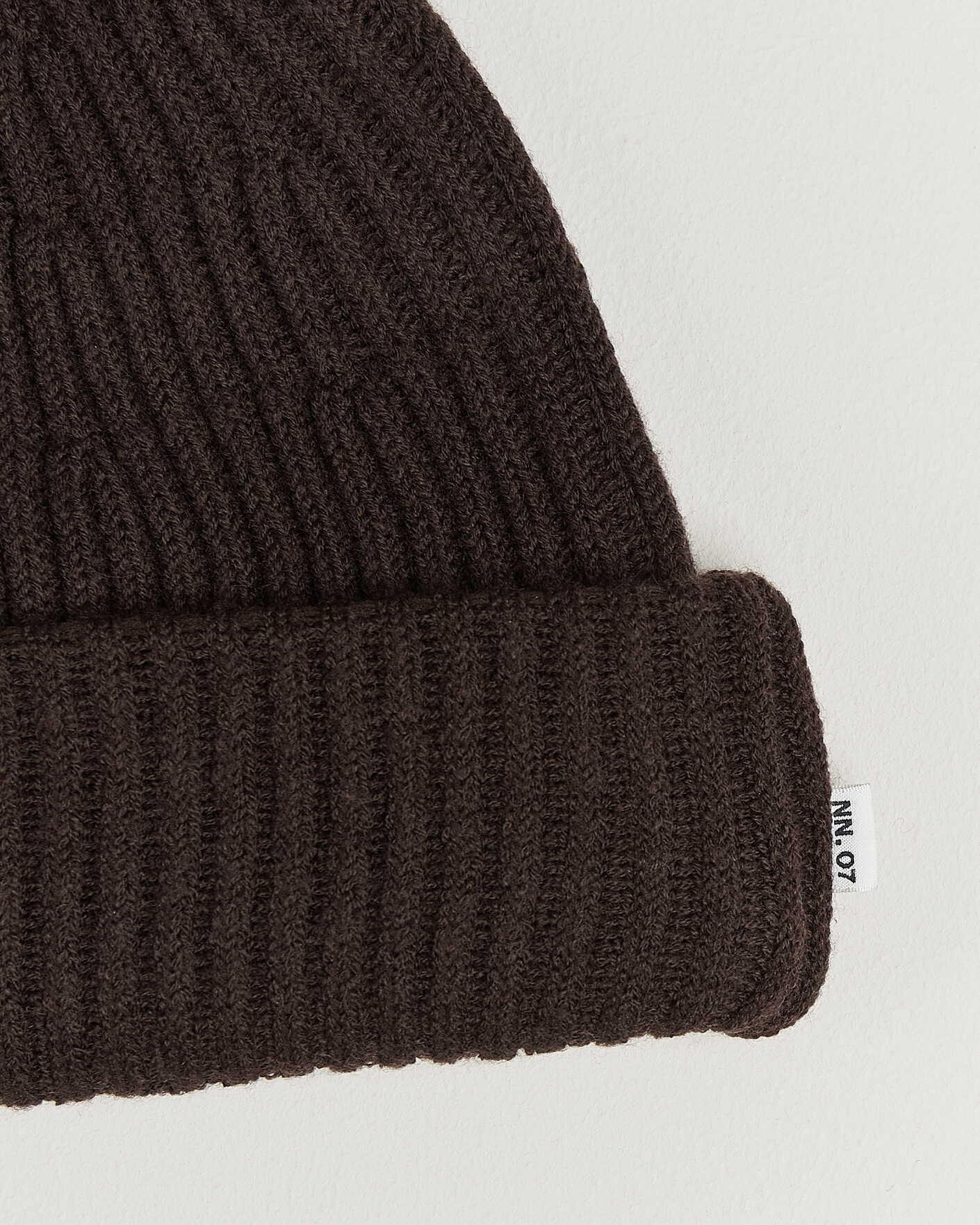 Mies | Pipot | NN07 | Wool Rib Hat Deep Truffle