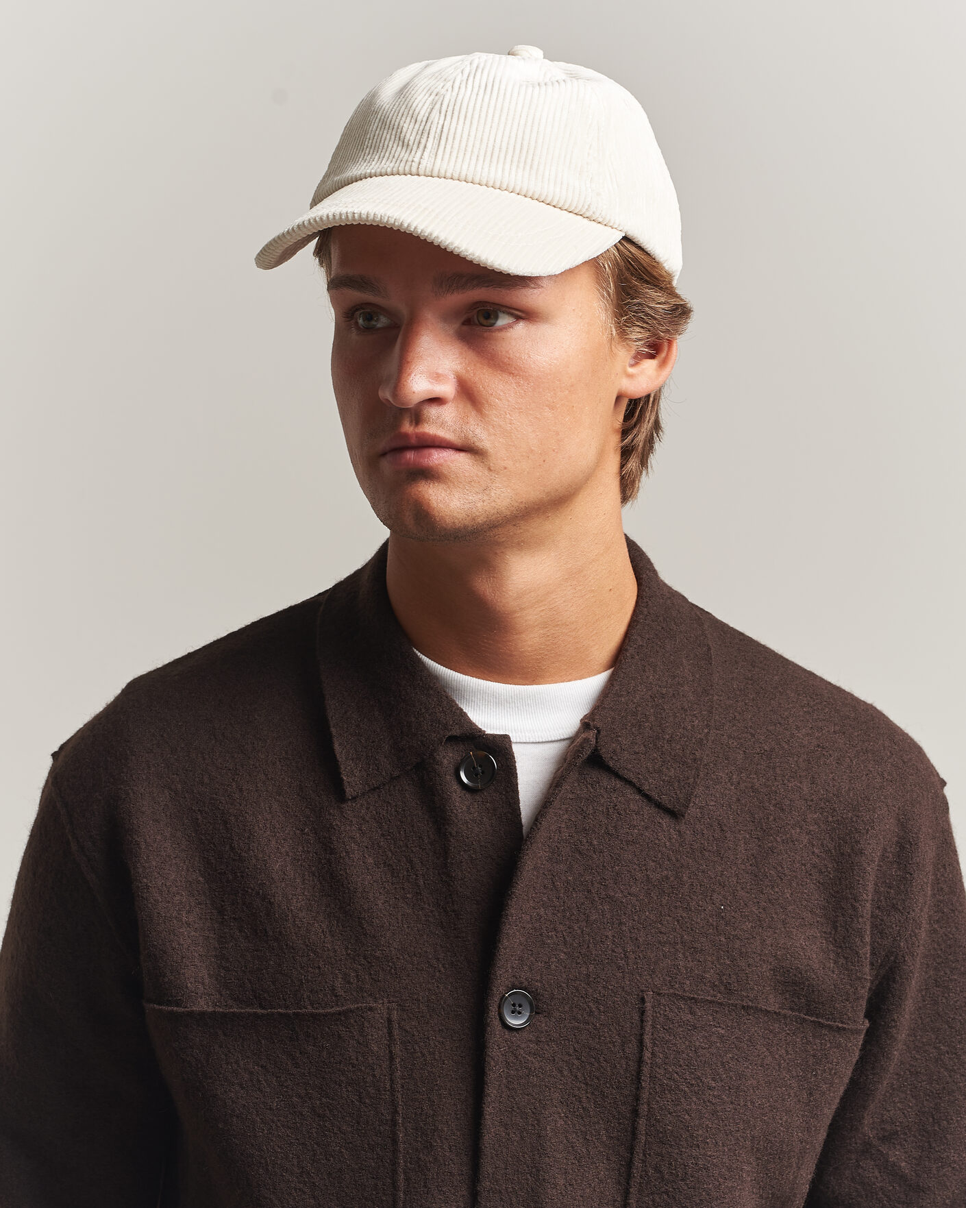 Mies | Päähineet | NN07 | Corduroy Dad Cap Ivory