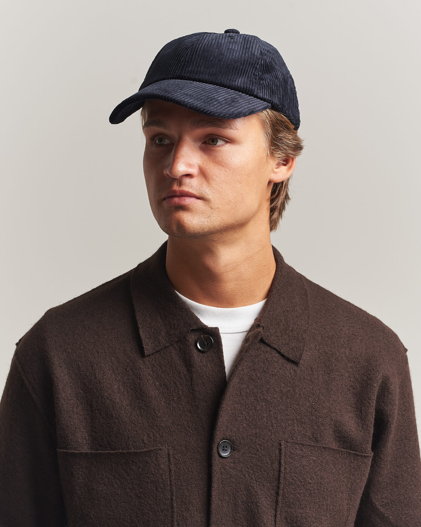 Mies | Päähineet | NN07 | Corduroy Dad Cap Deep Navy