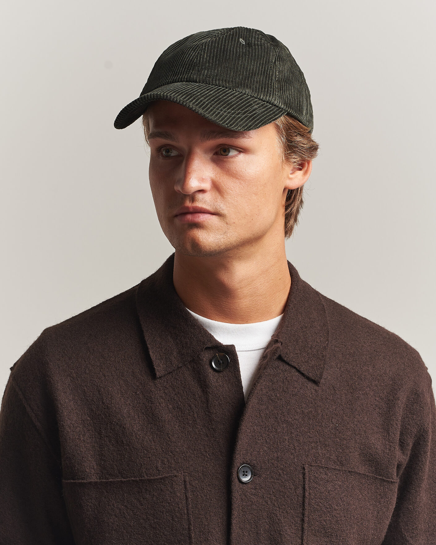 Mies | Päähineet | NN07 | Corduroy Dad Cap Dark Army