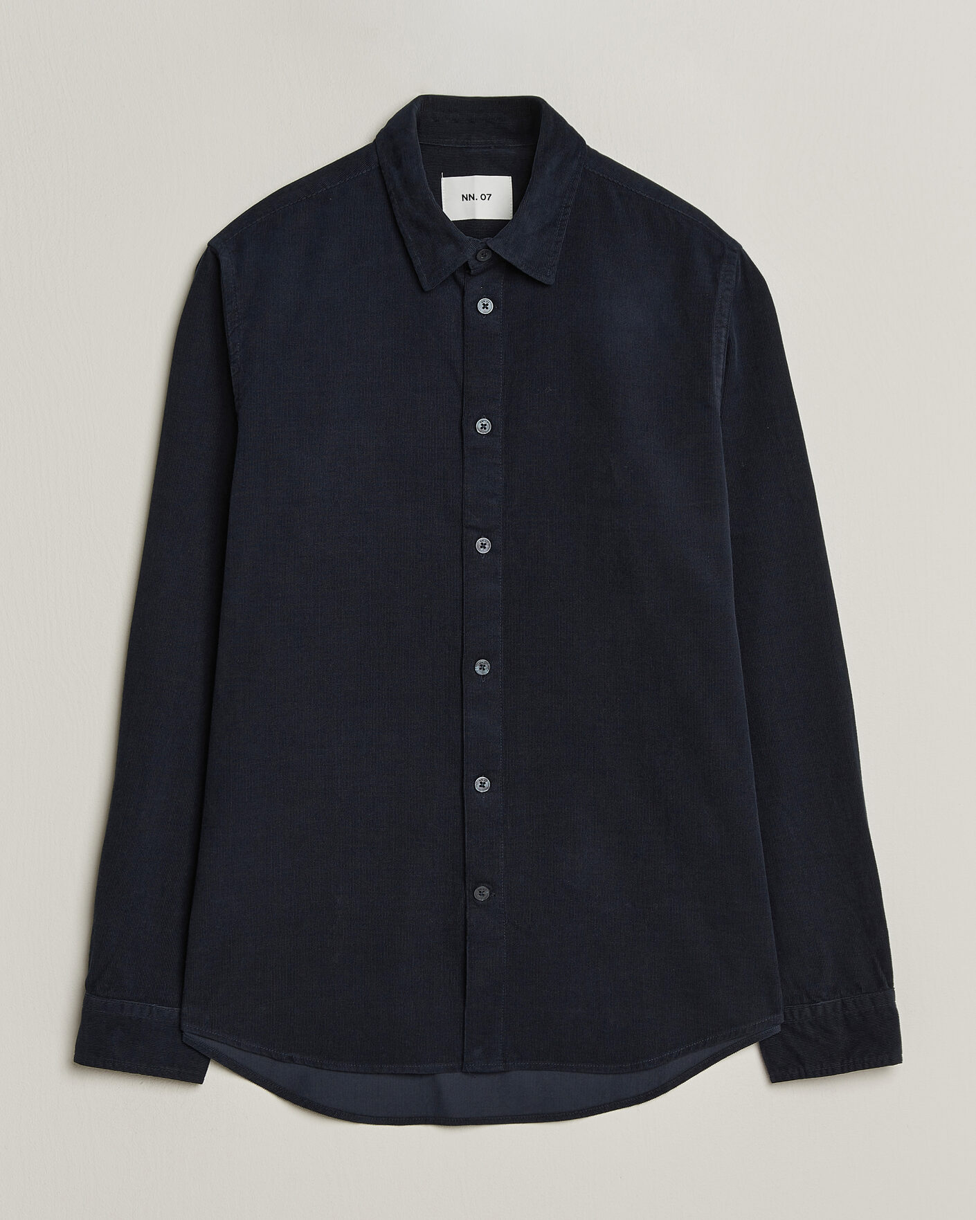 Mies | Kauluspaidat | NN07 | Asher Baby Cord Shirt Navy Blue