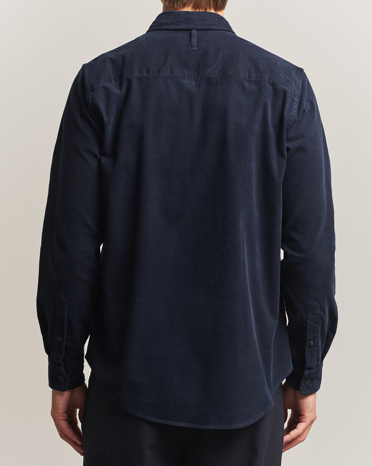 Mies | Kauluspaidat | NN07 | Asher Baby Cord Shirt Navy Blue