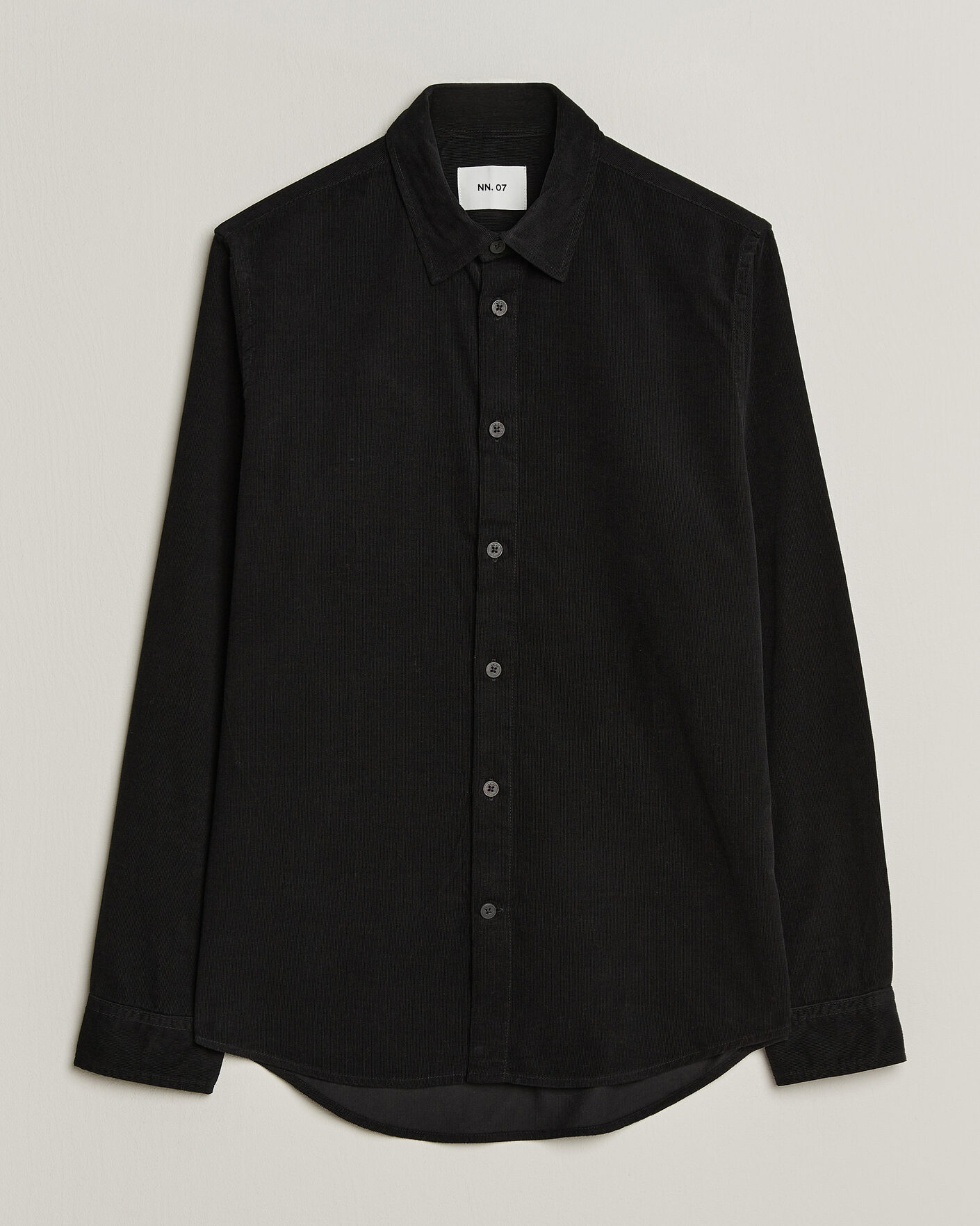 Mies | Kauluspaidat | NN07 | Asher Baby Cord Shirt Black