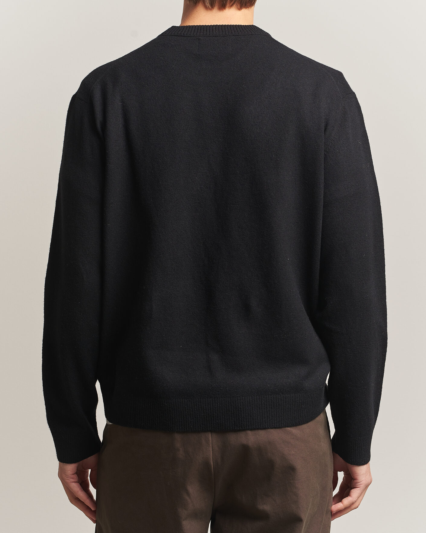 Mies | Puserot | NN07 | Raz Lambswool Knitted Sweater Black