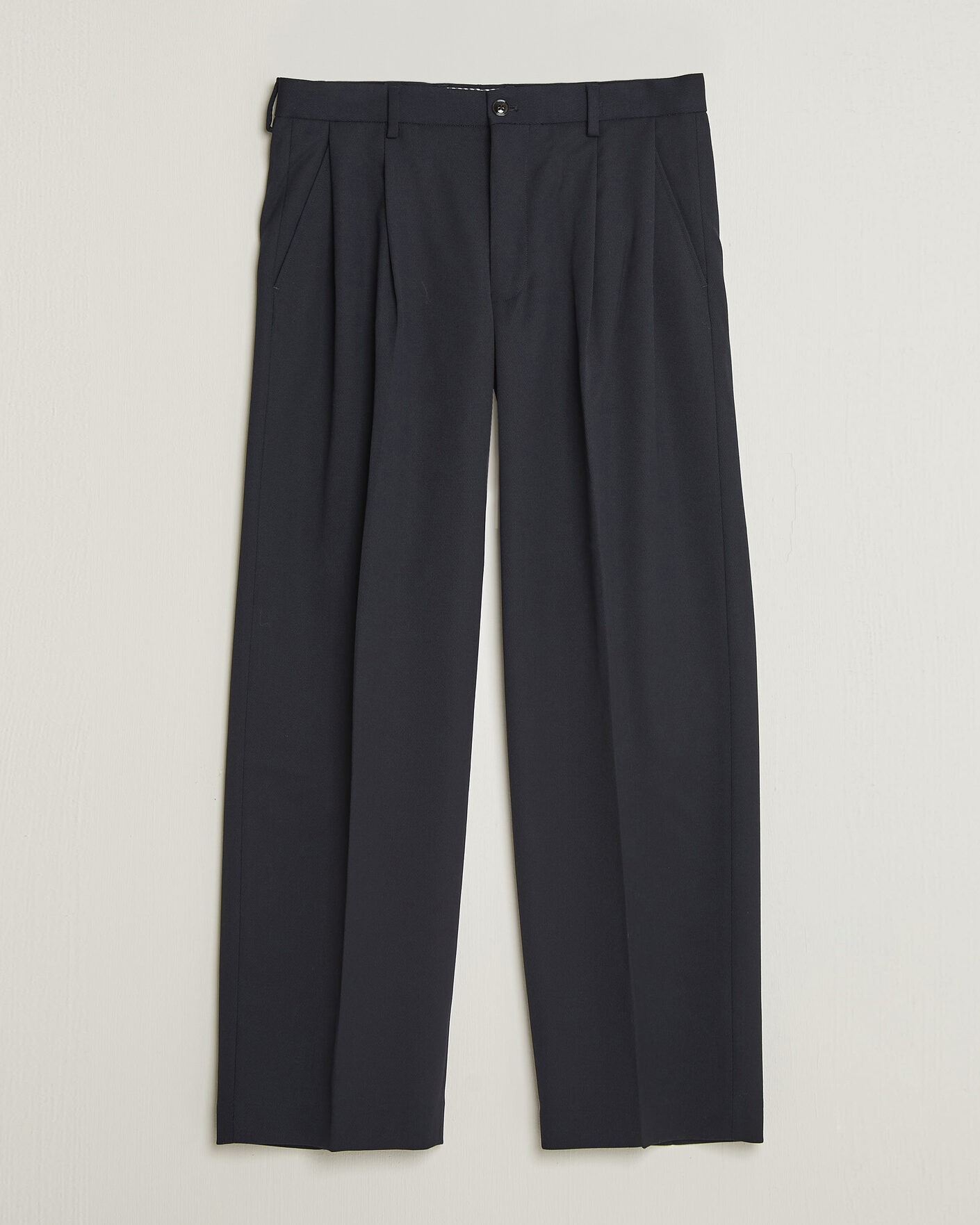 Mies | Housut | NN07 | Justin Wool Pleated Suit Trousers Deep Navy