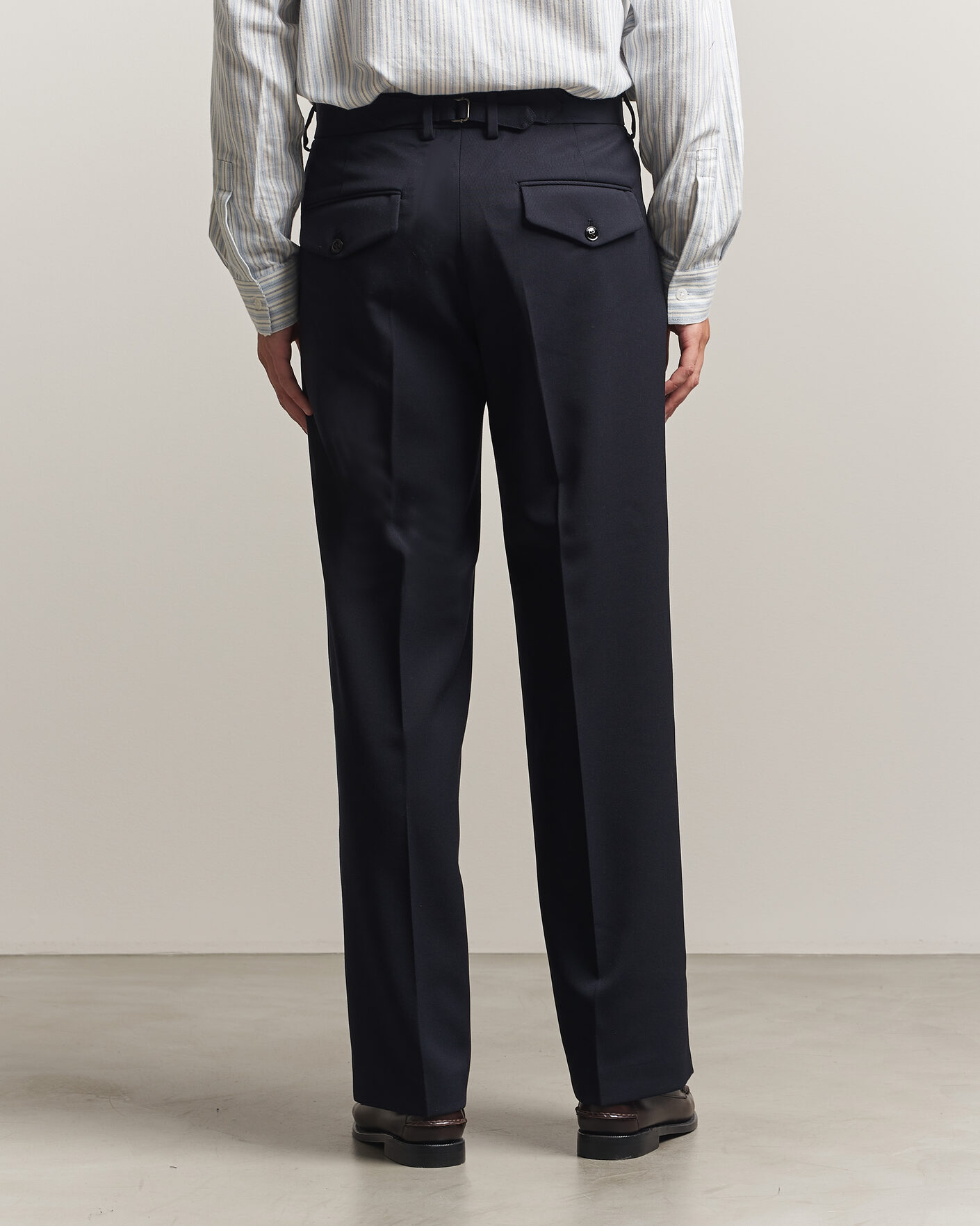 Mies | Housut | NN07 | Justin Wool Pleated Suit Trousers Deep Navy