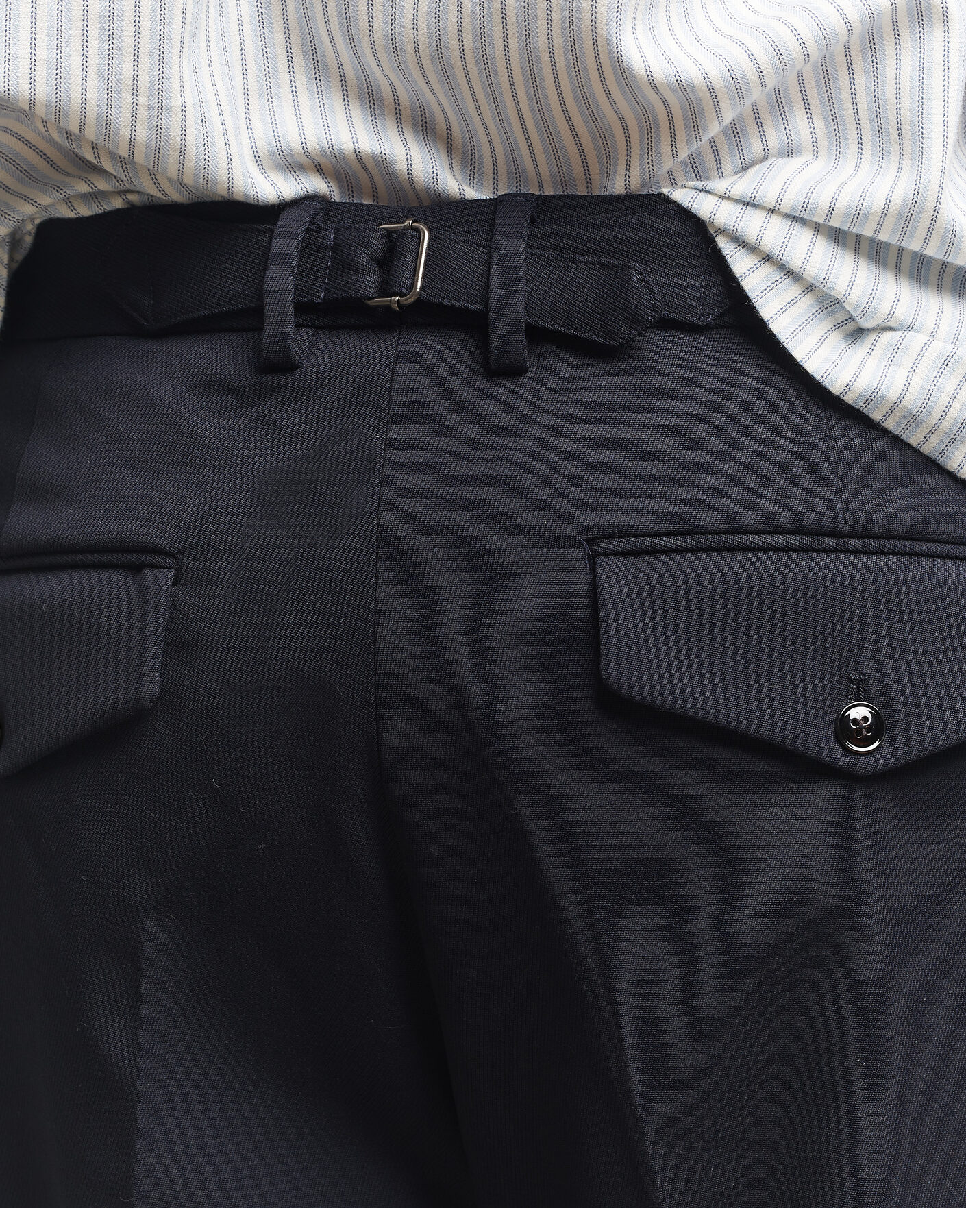 Mies | Housut | NN07 | Justin Wool Pleated Suit Trousers Deep Navy