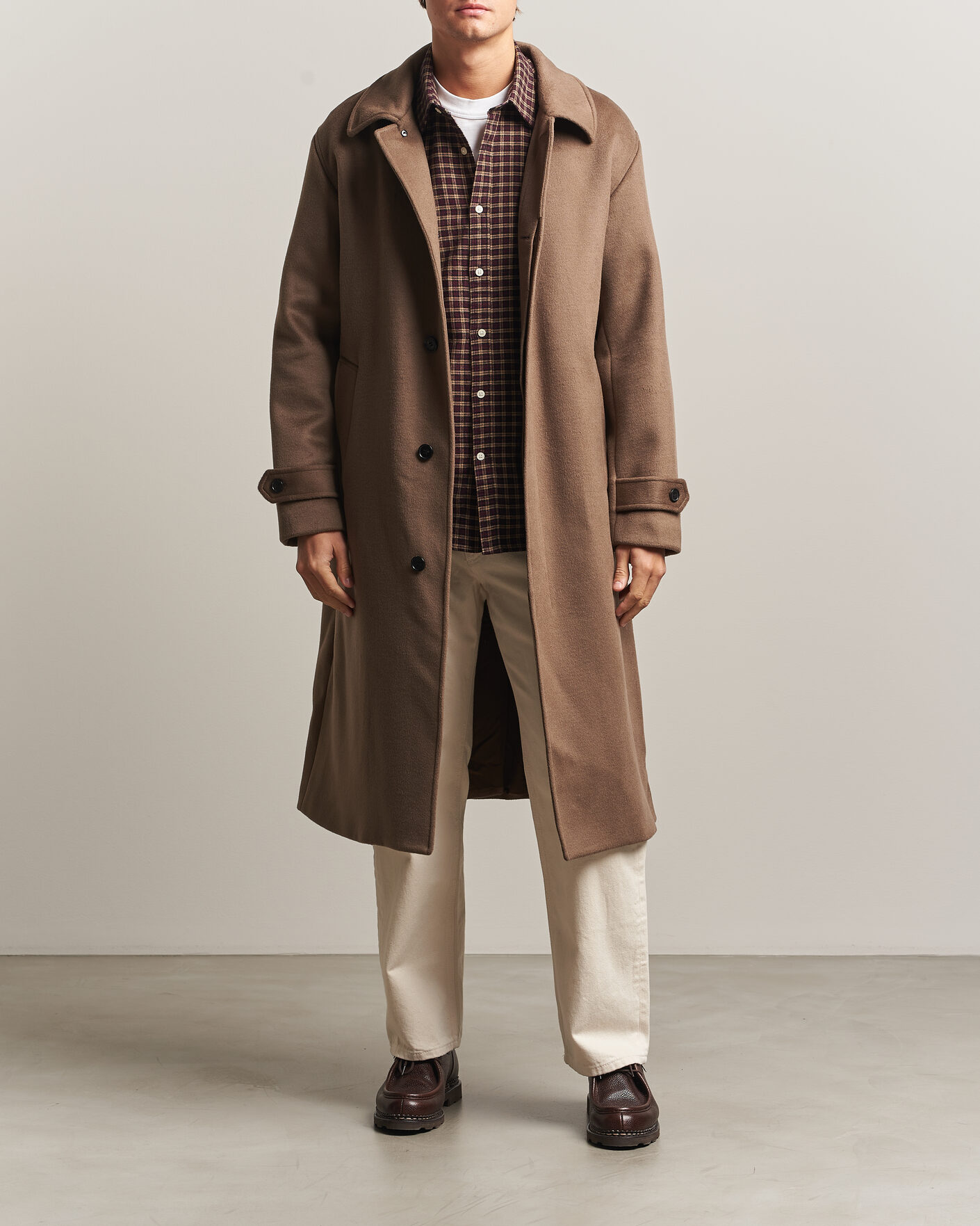 Mies | Takit | NN07 | Gibson Wool/Cashmere Coat Desert Clay