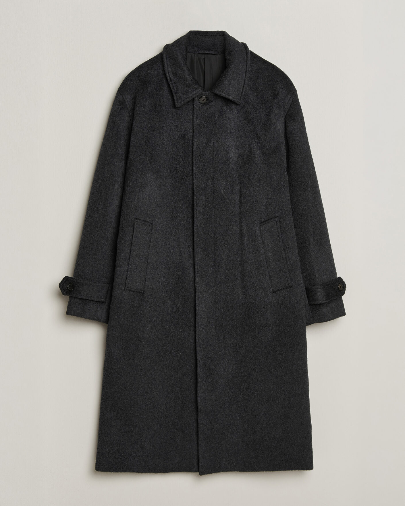 Mies | Takit | NN07 | Gibson Wool/Cashmere Coat Dark Grey