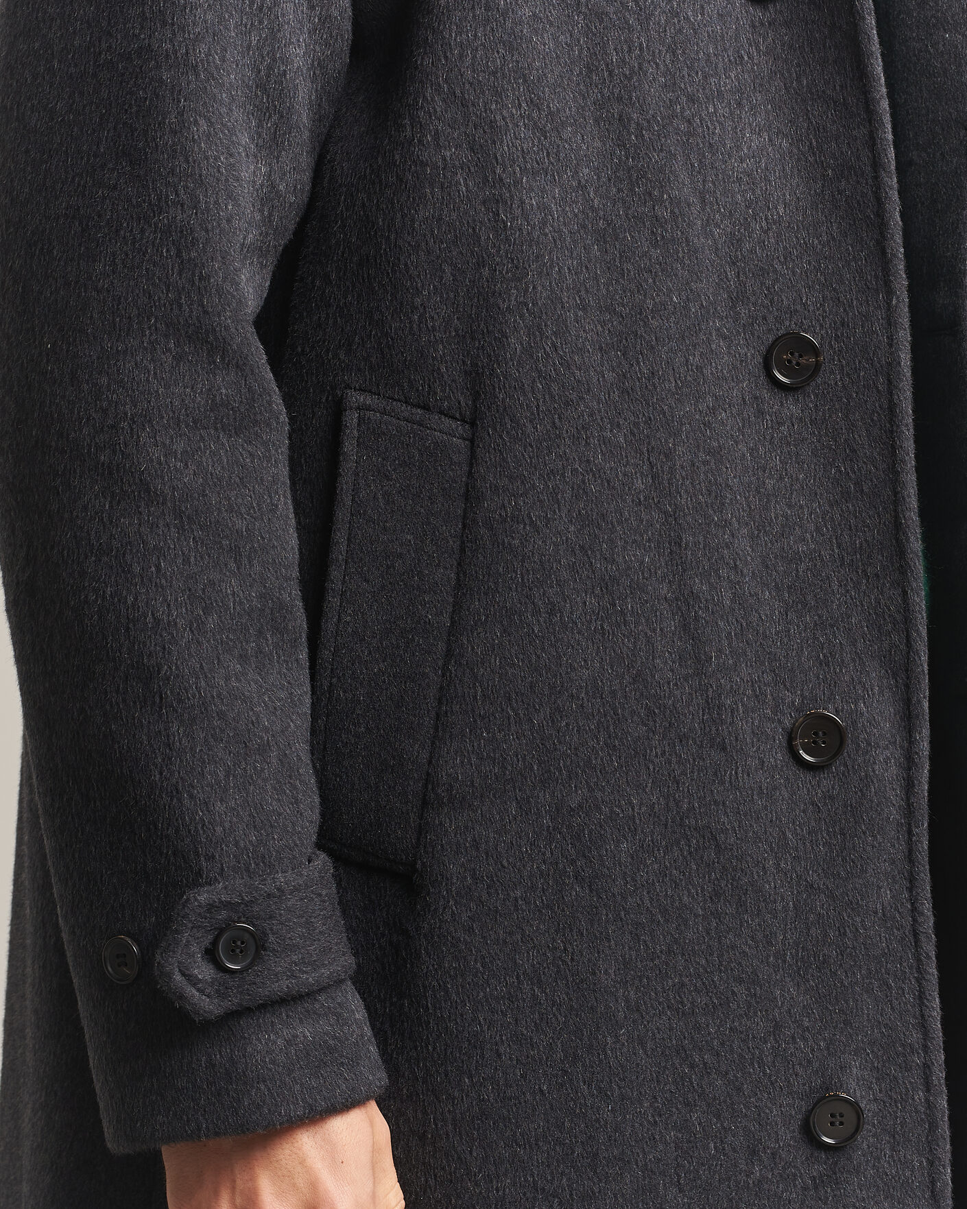 Mies | Takit | NN07 | Gibson Wool/Cashmere Coat Dark Grey