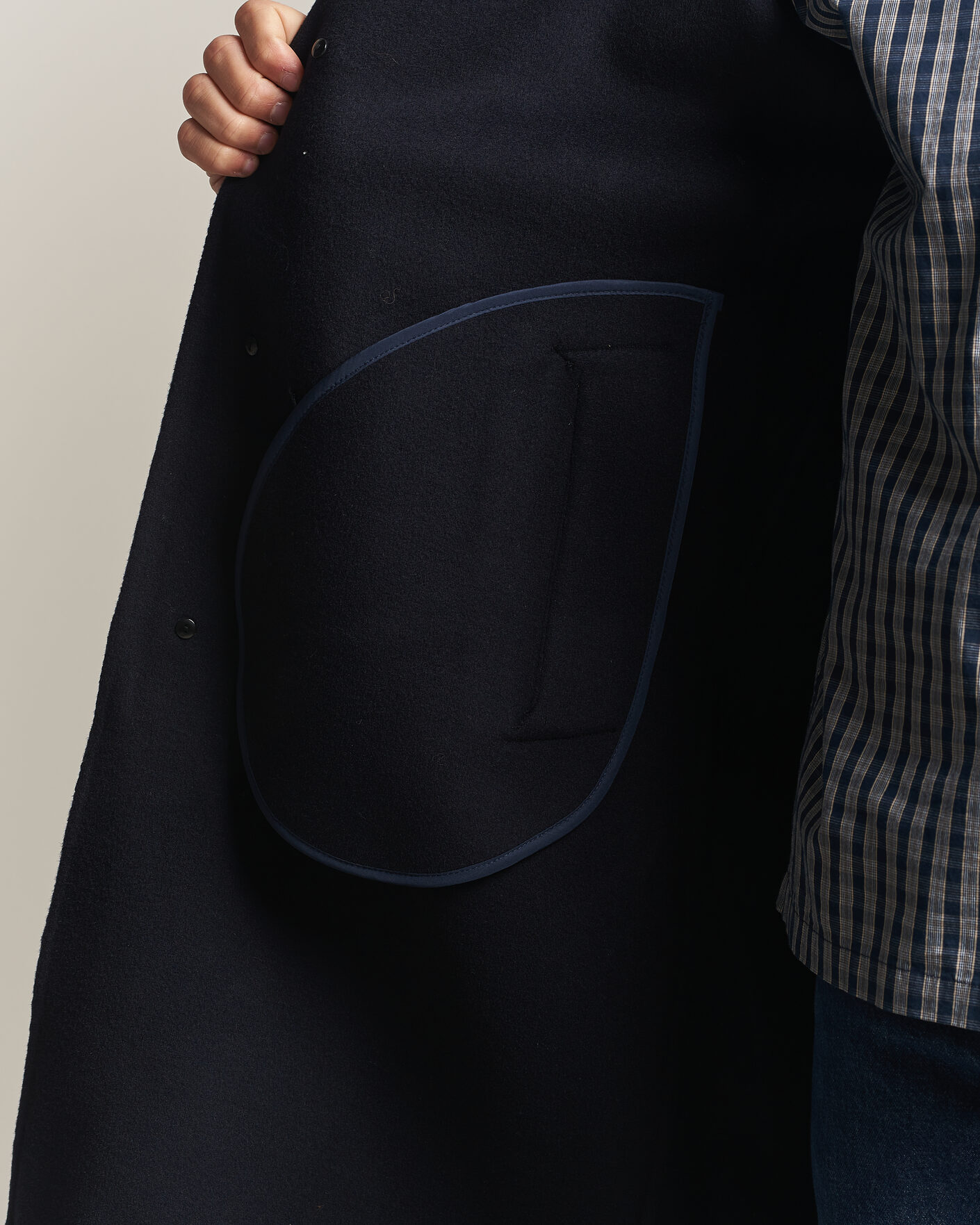 Mies | Takit | NN07 | Kendrick Wool Coat Navy Blue