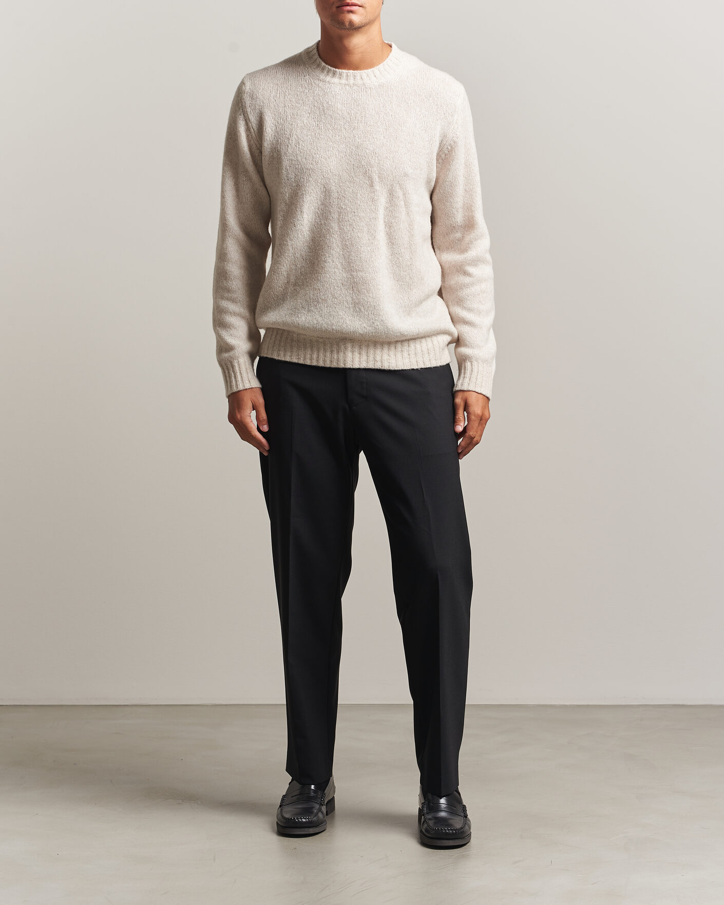 Mies | Housut | NN07 | Brendan Wool Drawstring Trousers Black
