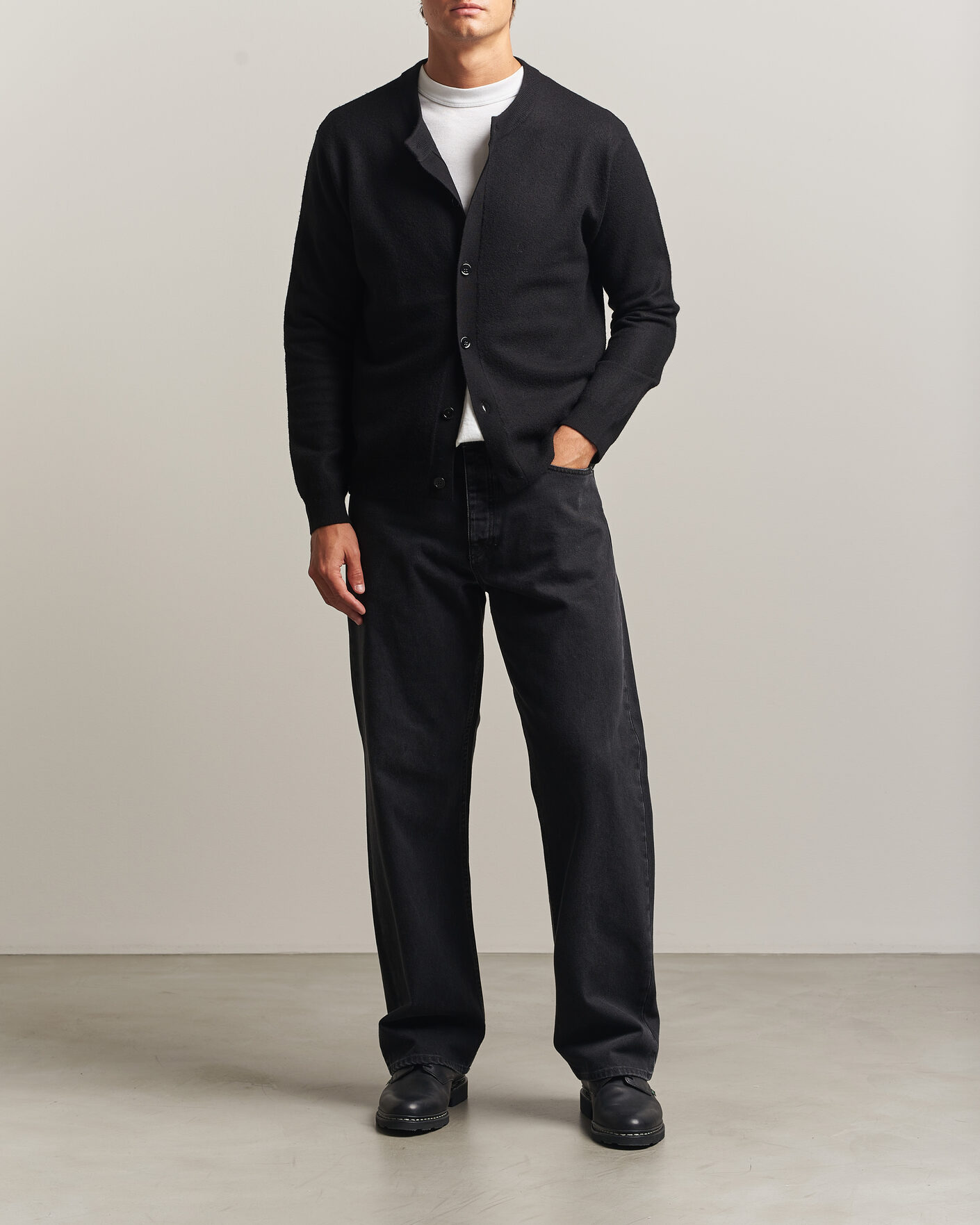 Mies | Puserot | NN07 | Jasper Soft Boiled Wool Cardigan Black