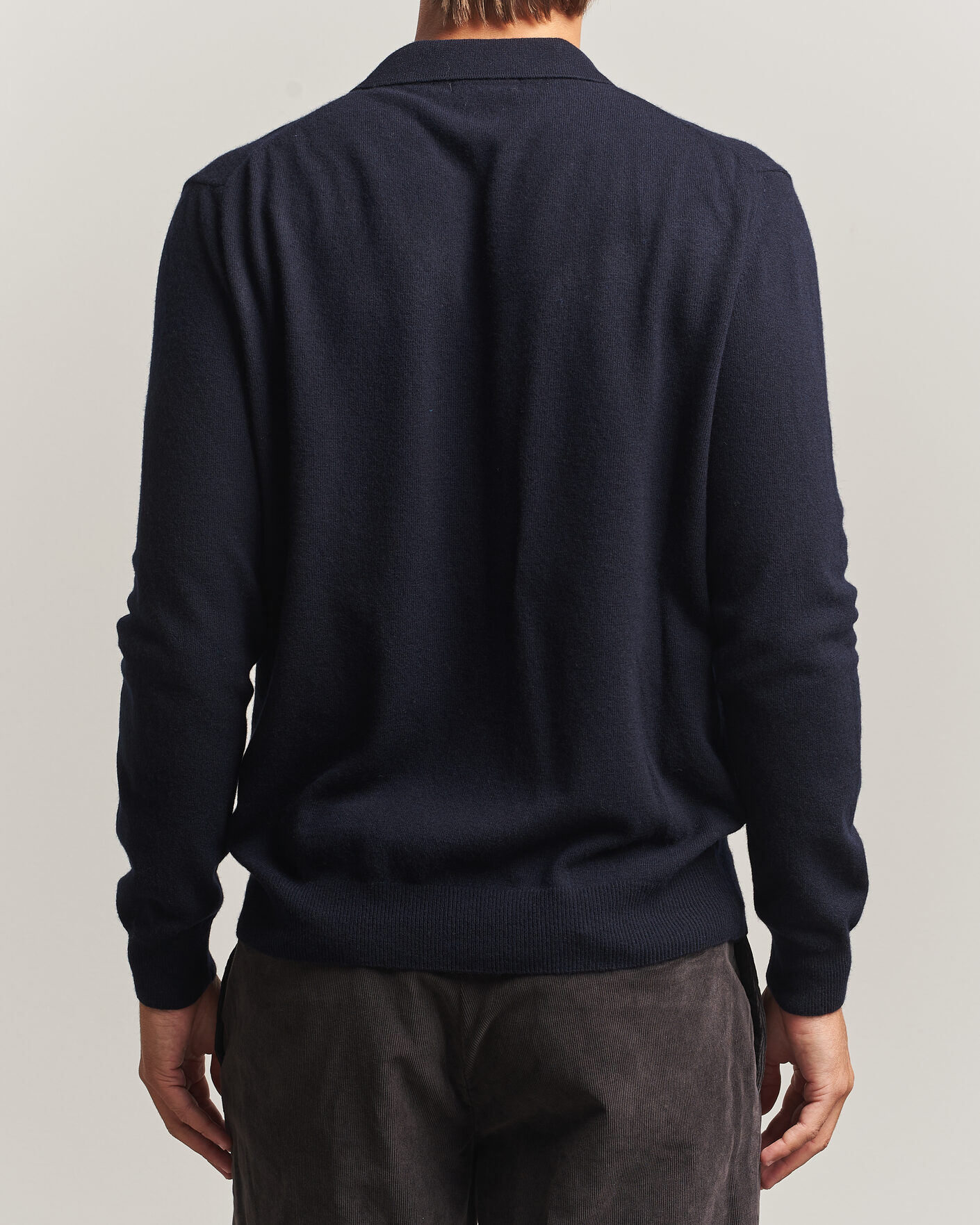 Mies | Puserot | Oscar Jacobson | Pepe Wool/Cashmere Polo Navy