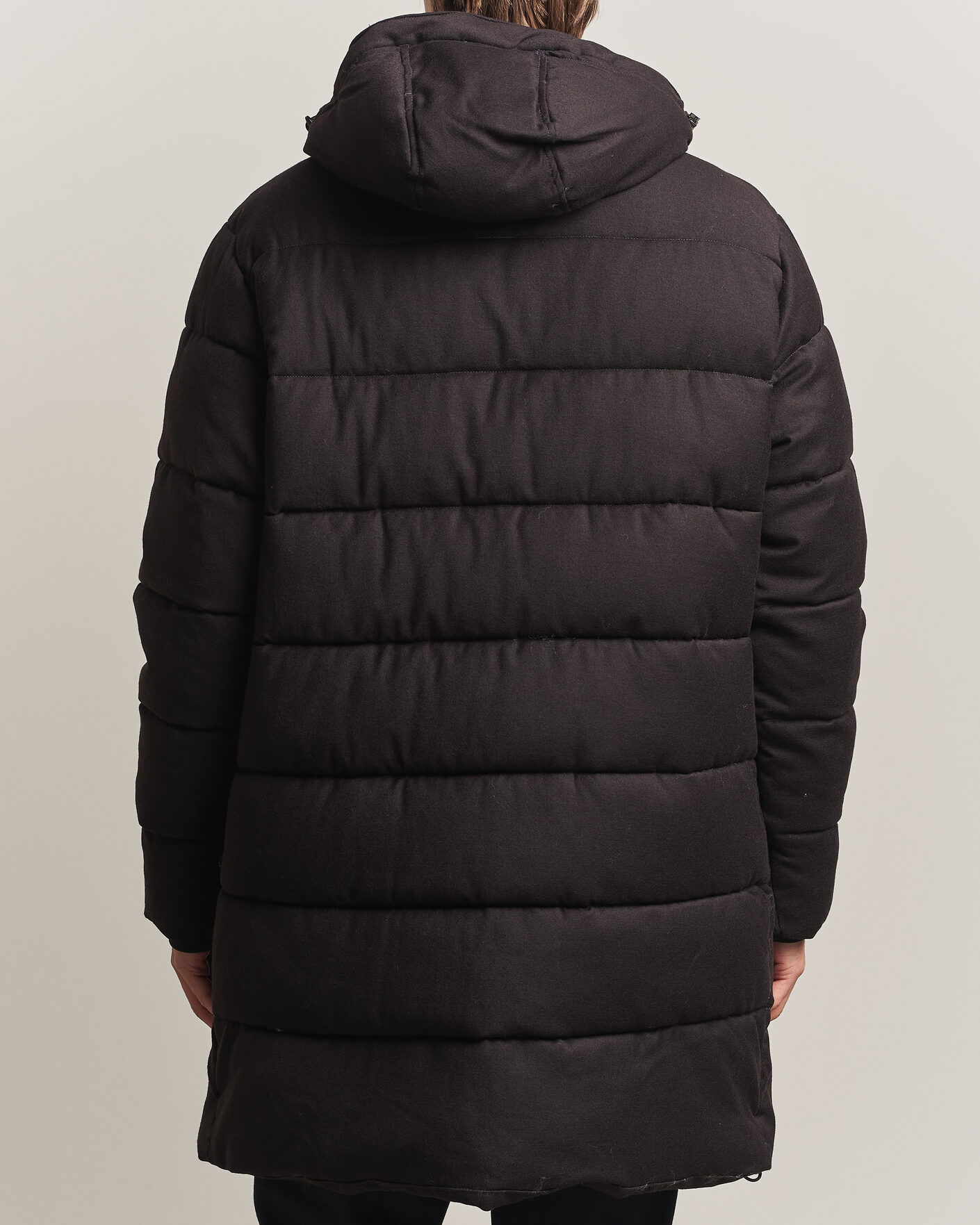 Mies | Takit | Oscar Jacobson | Padded Flannel Parka Brown