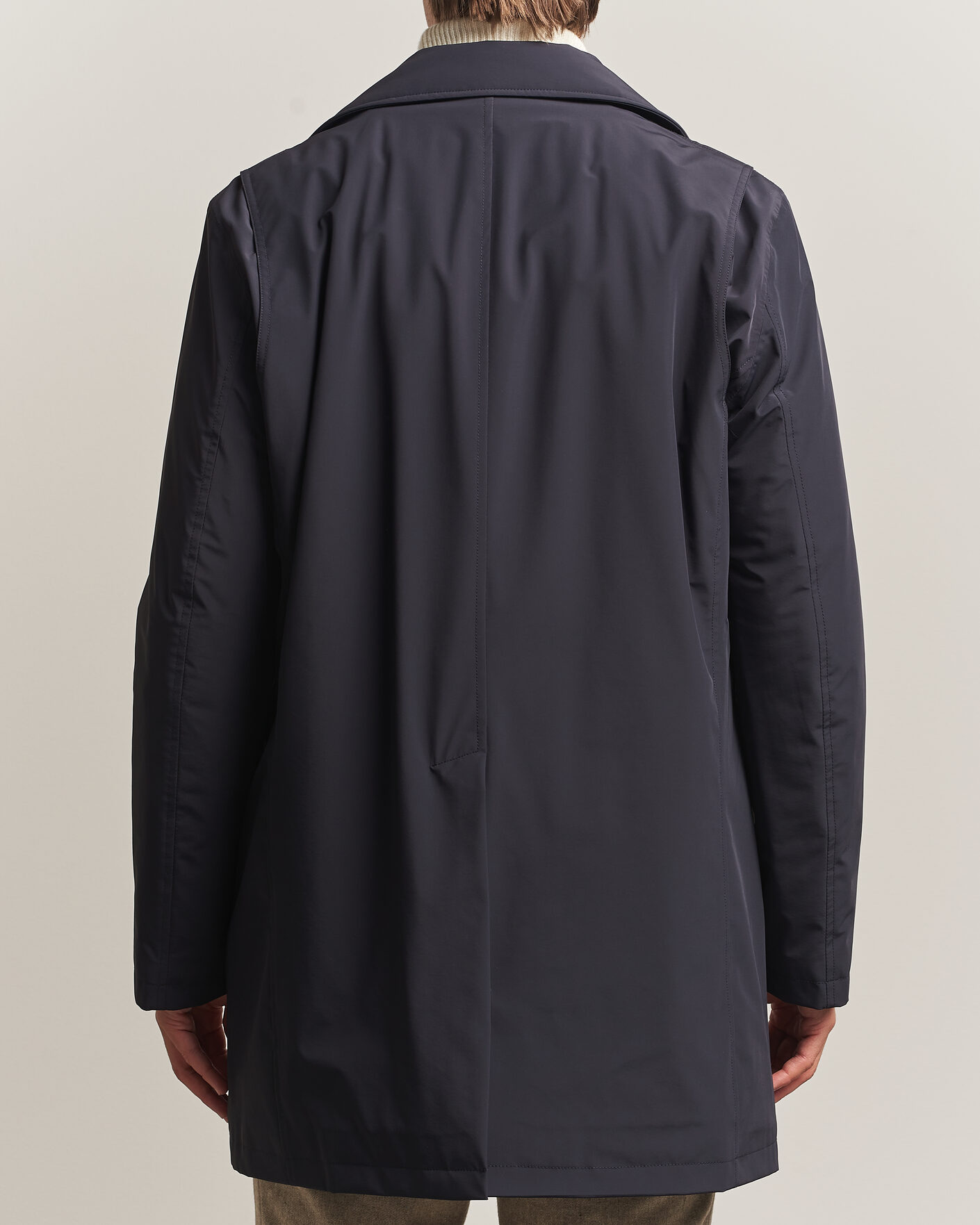 Mies | Takit | Oscar Jacobson | Zipped Padded Car Coat Navy