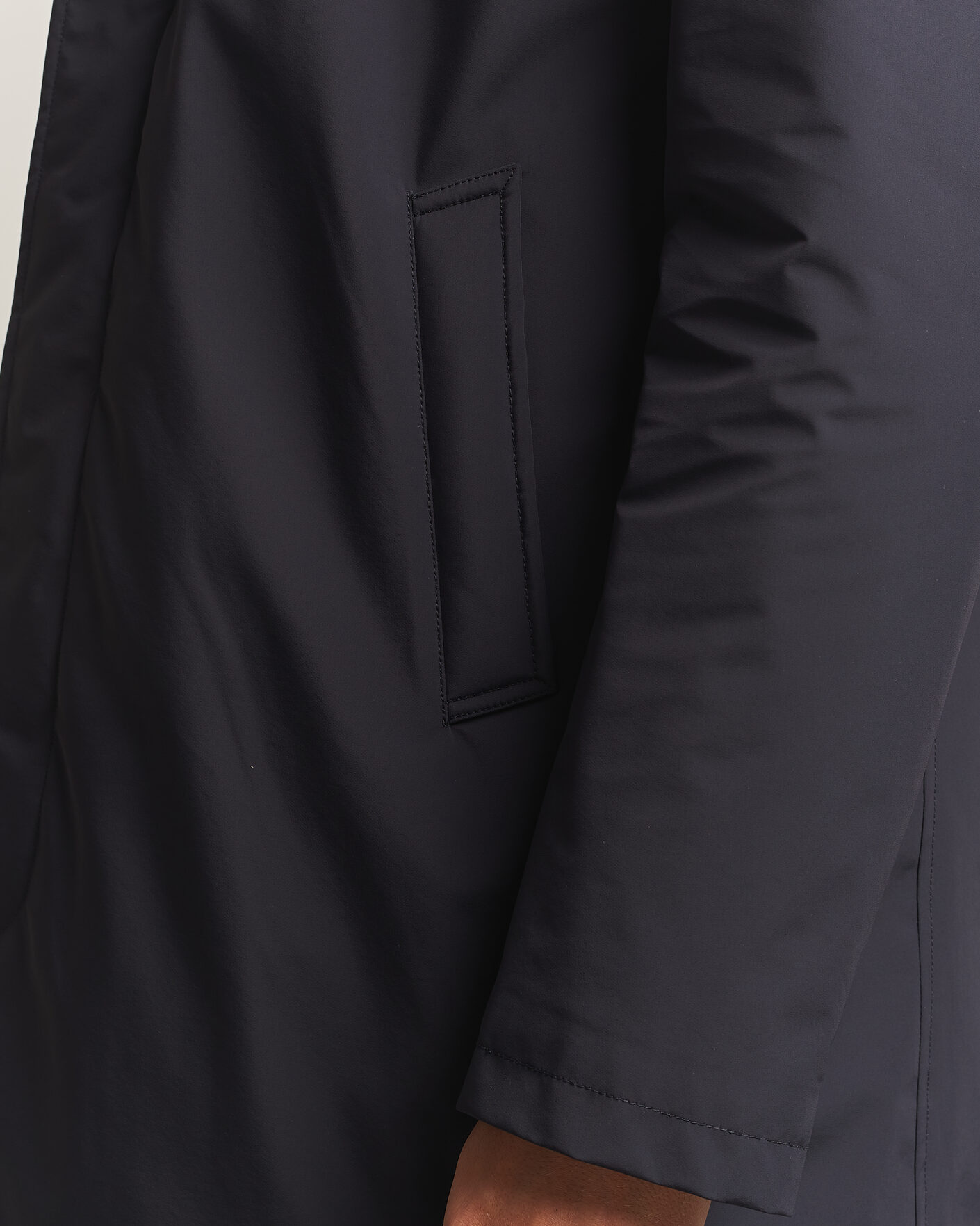 Mies | Takit | Oscar Jacobson | Zipped Padded Car Coat Navy