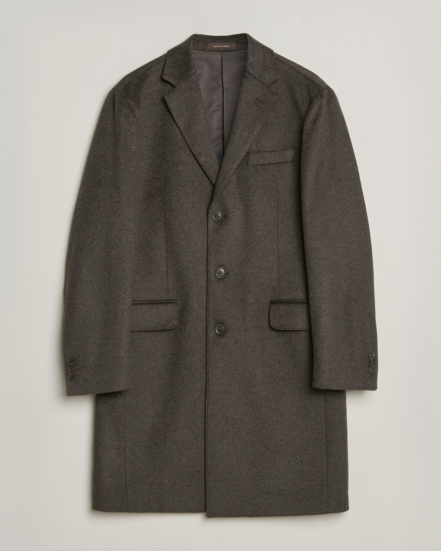 Mies | Takit | Oscar Jacobson | Sergio Wool Coat Brown