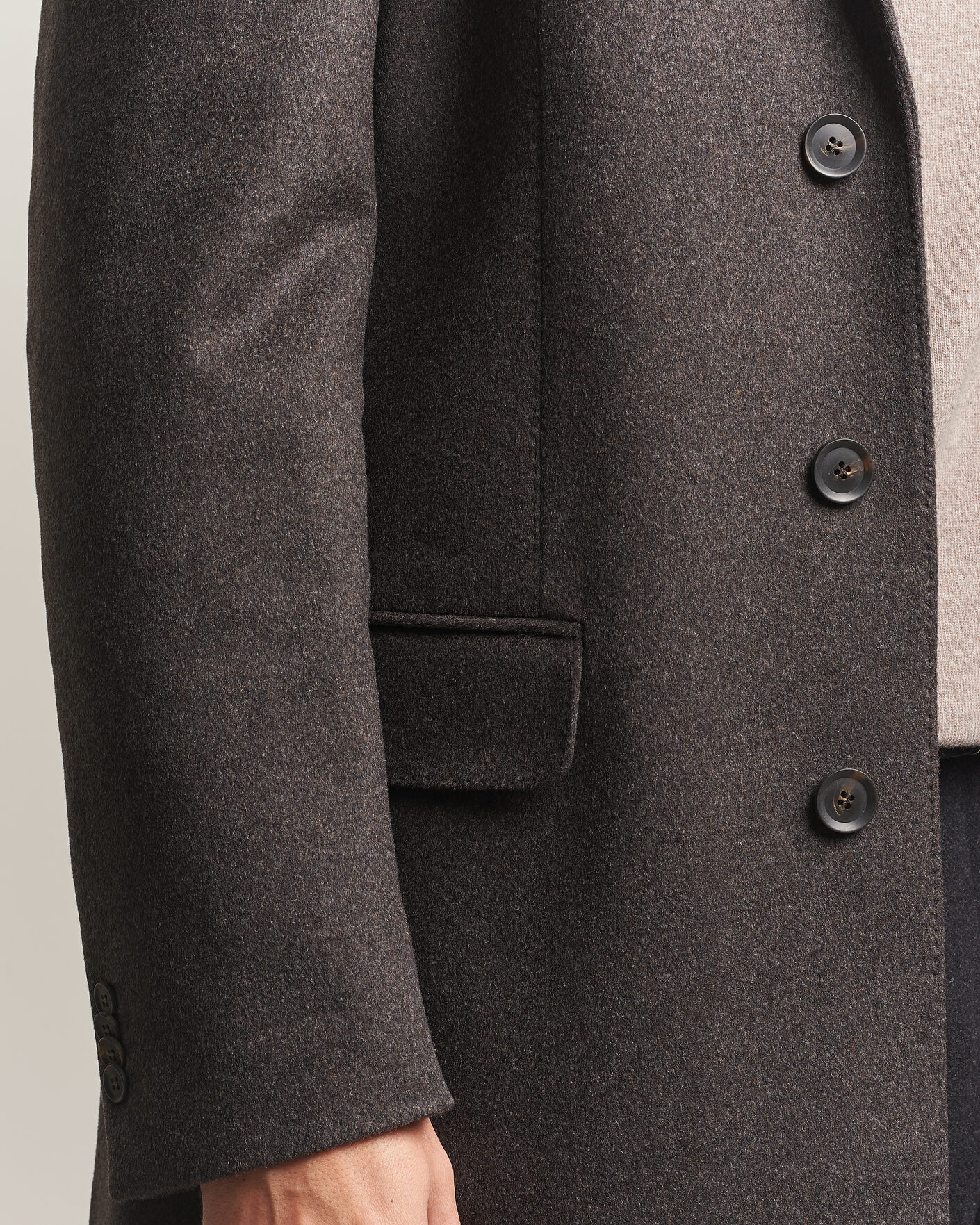 Mies | Takit | Oscar Jacobson | Sergio Wool Coat Brown